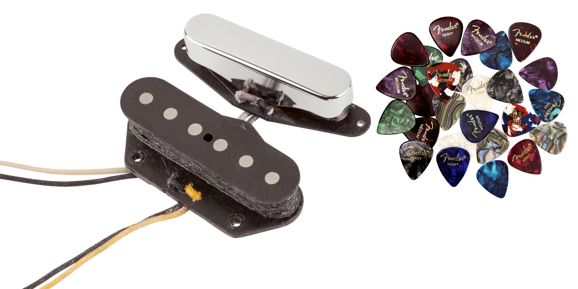 Fender Custom Shop '51 Nocaster Telecaster Pickups - Nickel Bundle With Picks