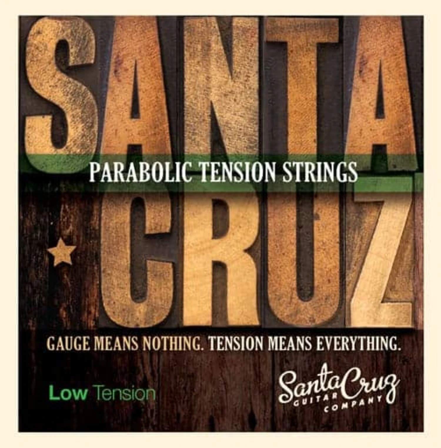 Santa Cruz Parabolic Tension Acoustic Guitar Strings Low Tension