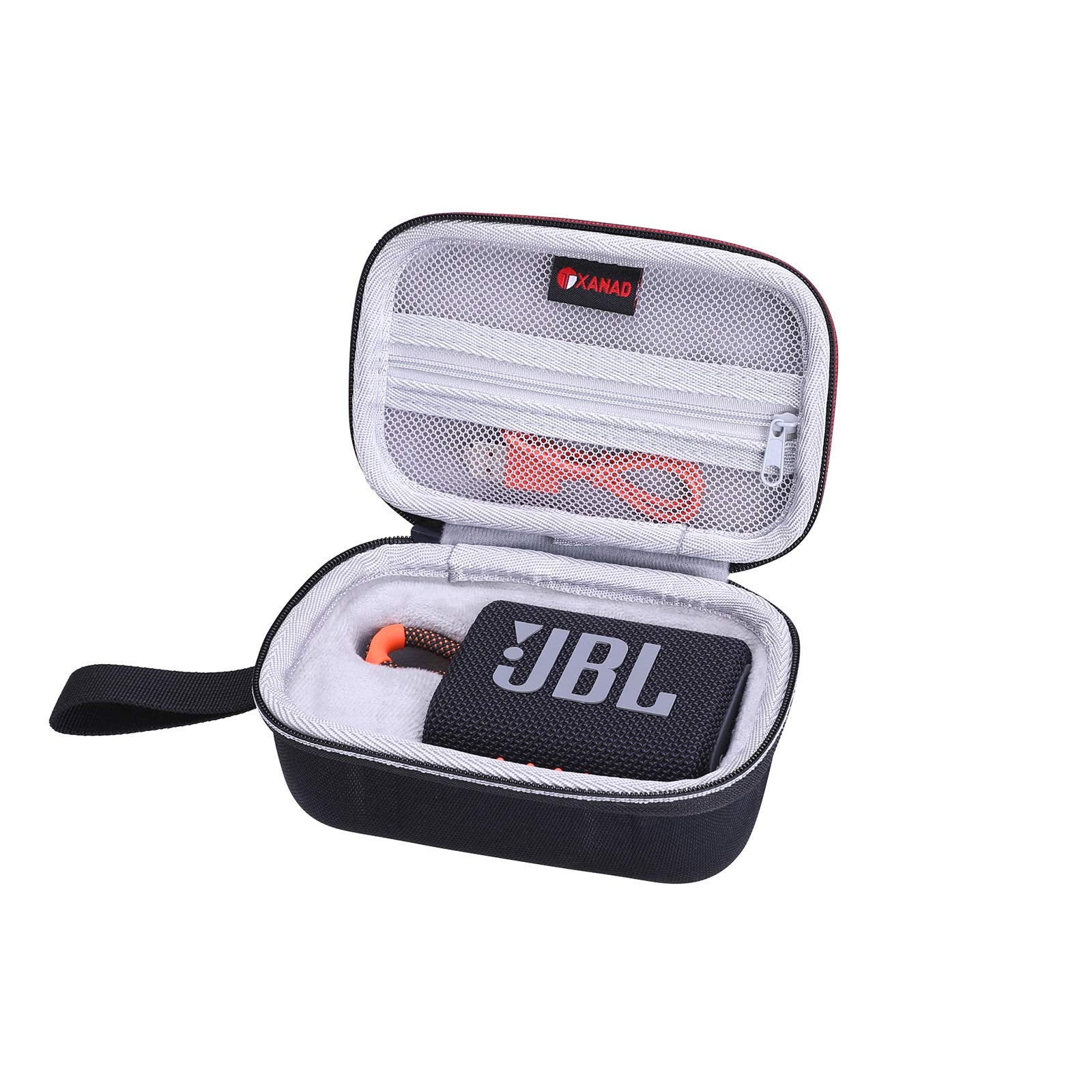 Xanad Hard Case For Jbl Go 3 Or Go 2 Bluetooth Speaker -Travel Carry Cover Storage Bag (Gray)