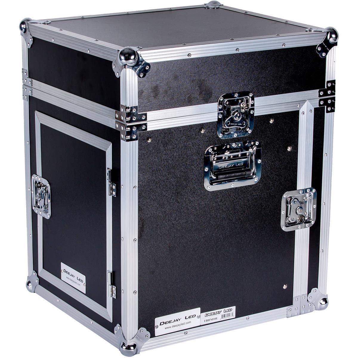 Fly Drive Case 10u Space Slant Mixer Rack / 10 u Space Vertical Rack System with Full AC Door