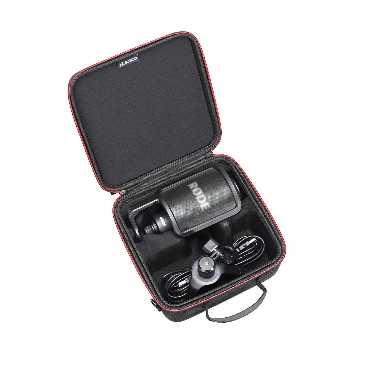 RLSOCO Hard Case for RDE NT-USB+ / NT-USB USB Condenser Microphone | Compact Design with YKK Zipper & Scratch Protection (Case O