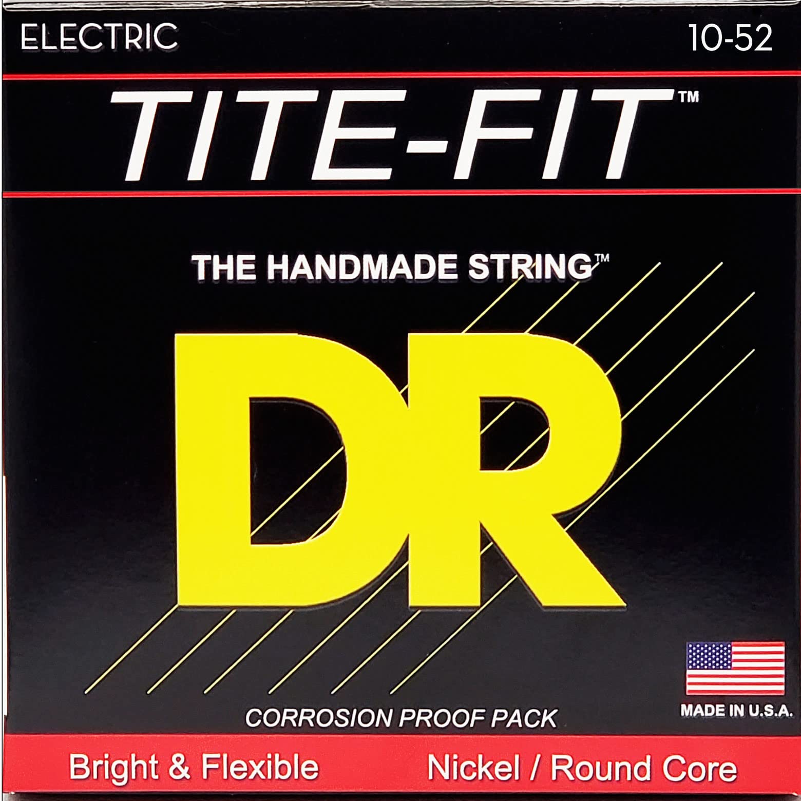 Dr Strings Tite Fit Electric Round Core 10-52