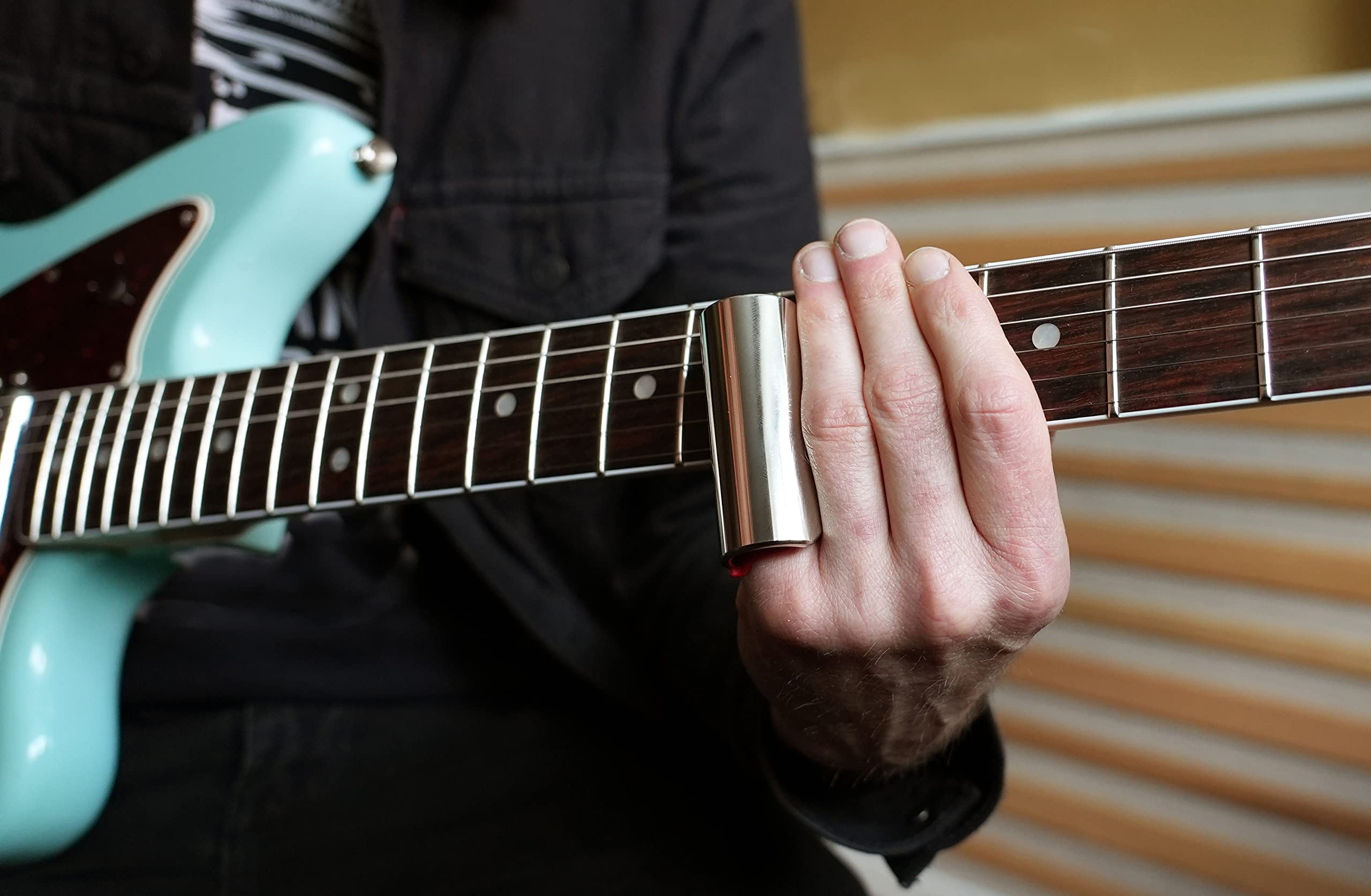 Black Mountain Ultra-Smooth Guitar Slides -Nickle Plated Patented Invention that Adapts to Your Finger, Durable and Comfortable