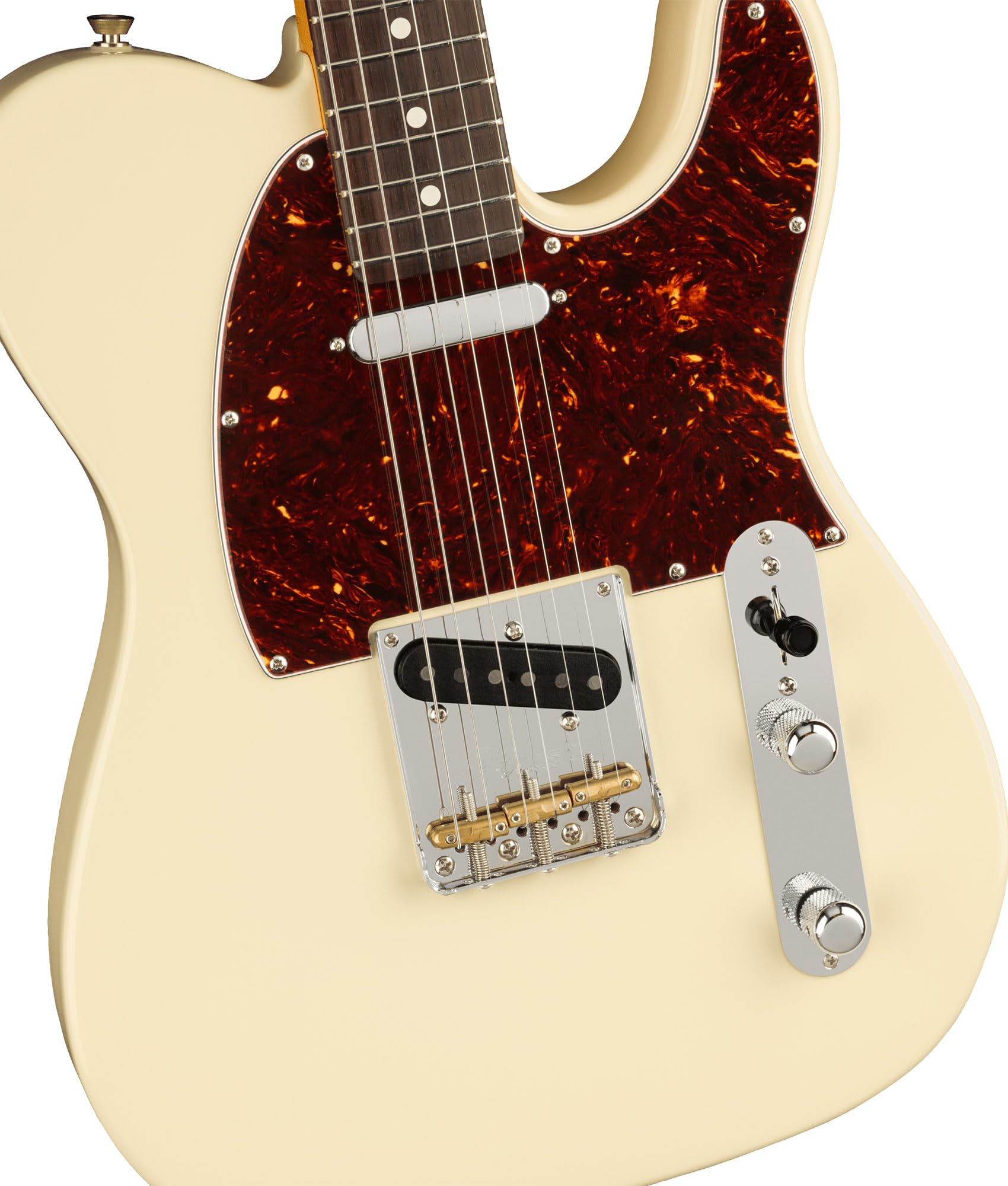 Fender American Professional II Telecaster - Olympic White Bundle with Case, Strap, Cable, and Guitar Cleaning Kit