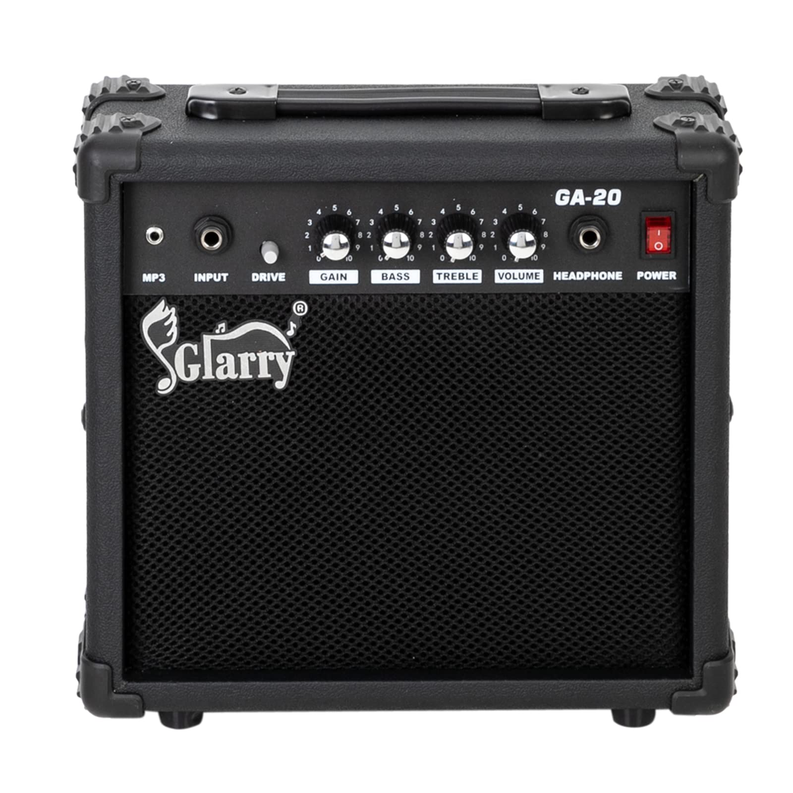 Glarry Electric Guitar Amp, Portable Guitar Tube Amp With Headphone Mp3 Input, 20W Practice Guitar Combo Amplifier Speaker Acces