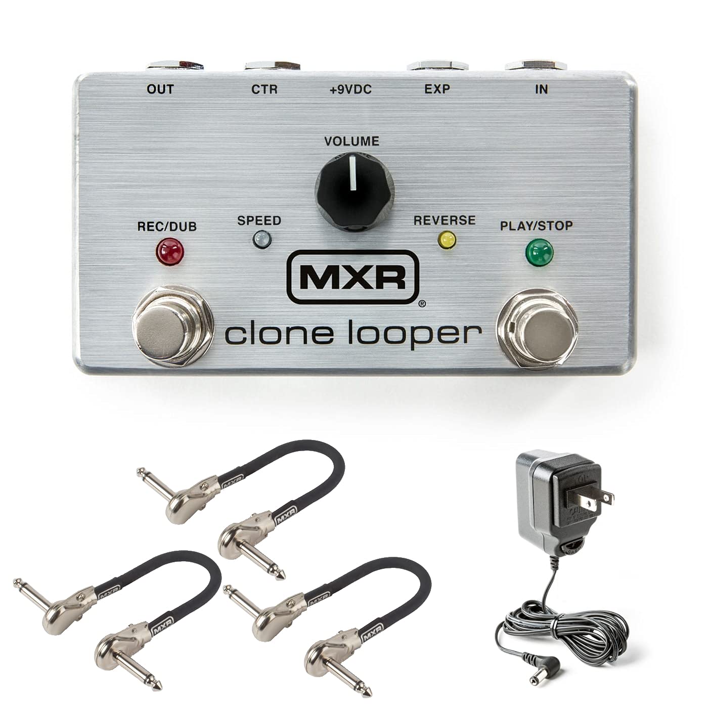 Mxr M303 Clone Looper Pedal Bundle With 3 Mxr Patch Cables