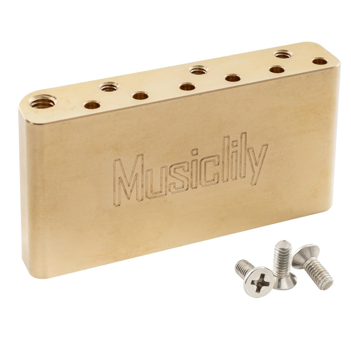 Musiclily Ultra 52.5Mm (2-1/16 Inch) Full Solid Brass 36Mm Short Tremolo Block For China Made Squier New After 2021 Affinity 2-P