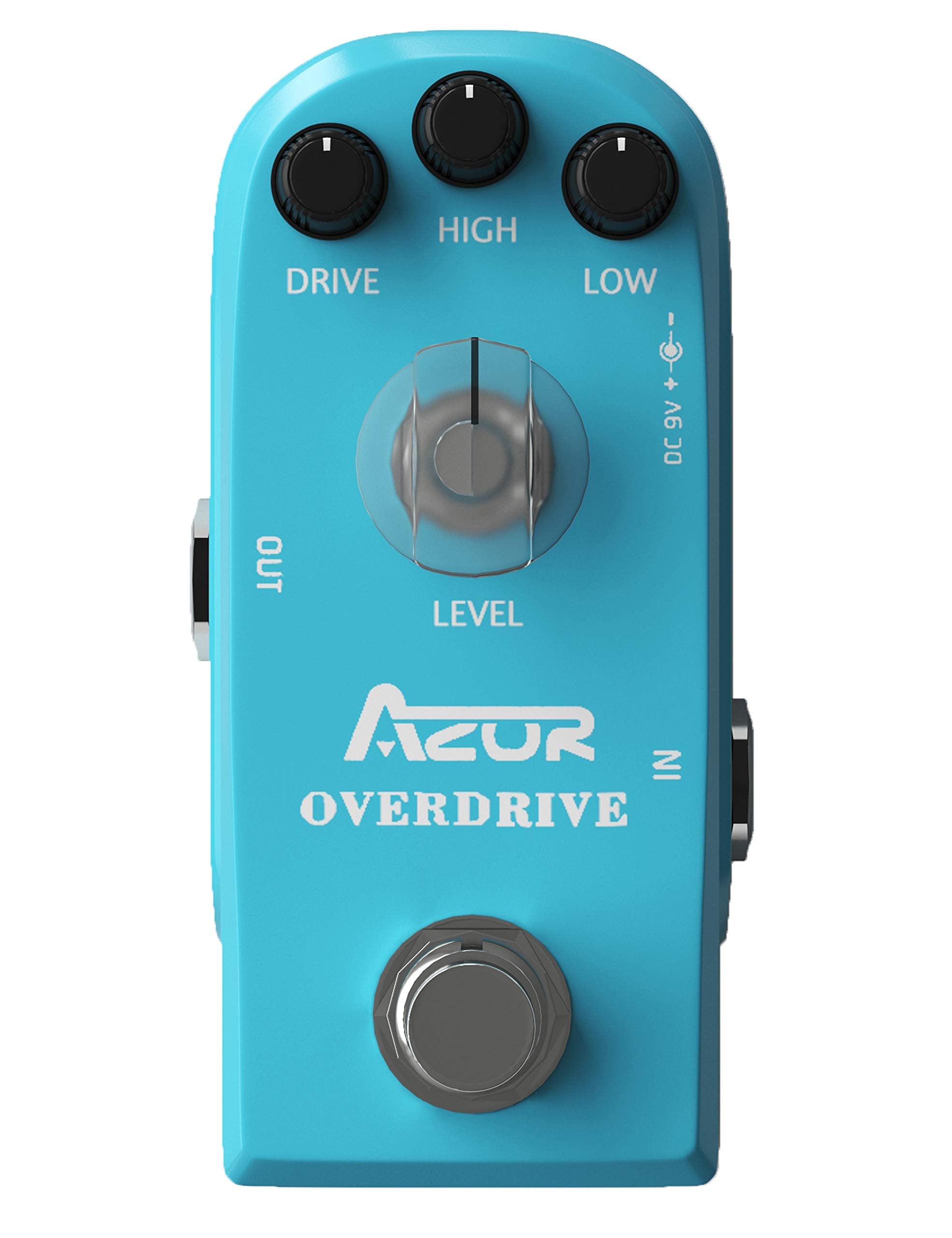 AZOR Overdrive Guitar Effect Pedal Vintage Effect Drive High/Low 3 Modes Mini Pedal for Electric Guitar True Bypass