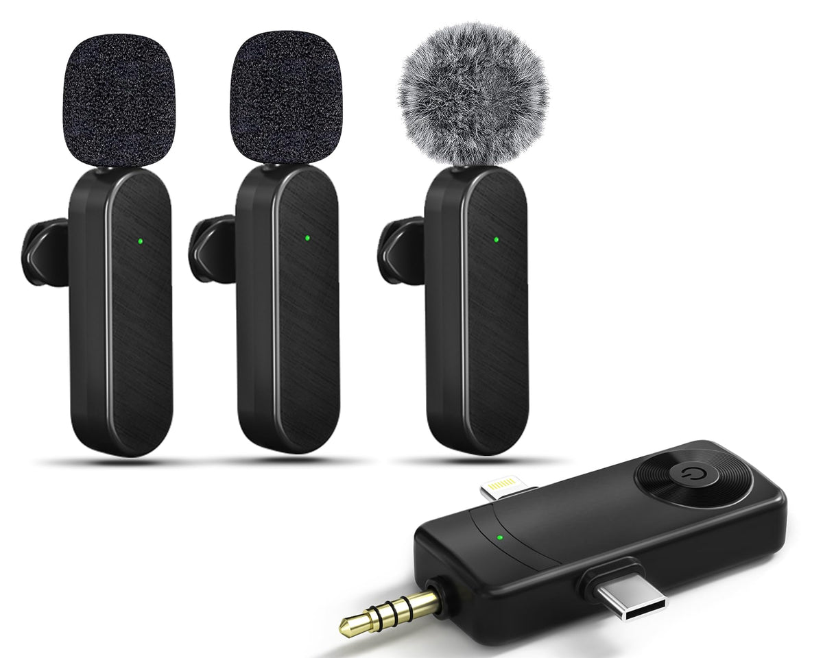 Tearstone Mini Microphone for iPhone Android Camera iPad USB-C, 4 in 1 ...