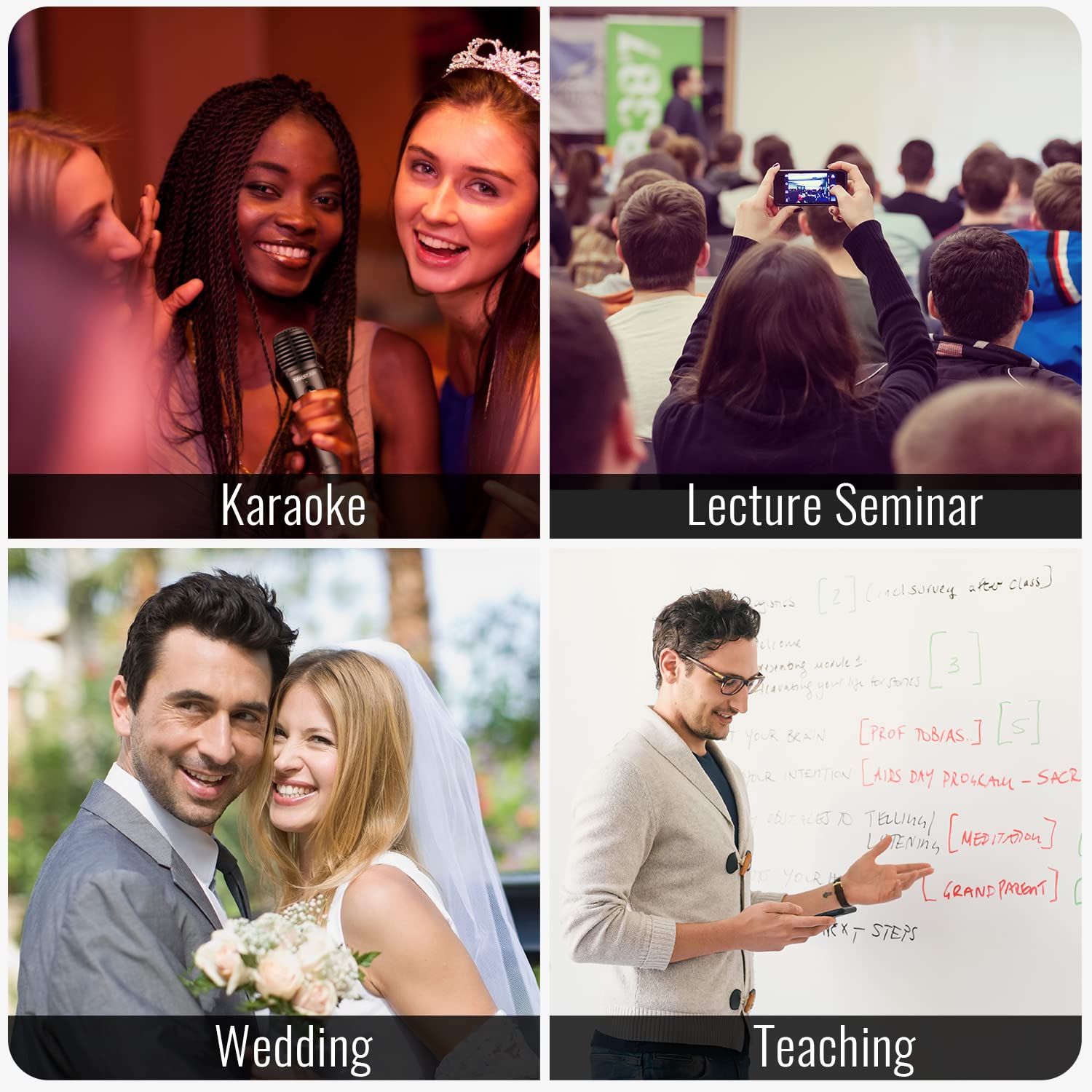 TAKSTAR 2-in-1 Bluetooth Wireless Microphone & Voice Amplifier, Portable Handheld Mic Speaker For Karaoke, Meeting, Outdoors, Sp