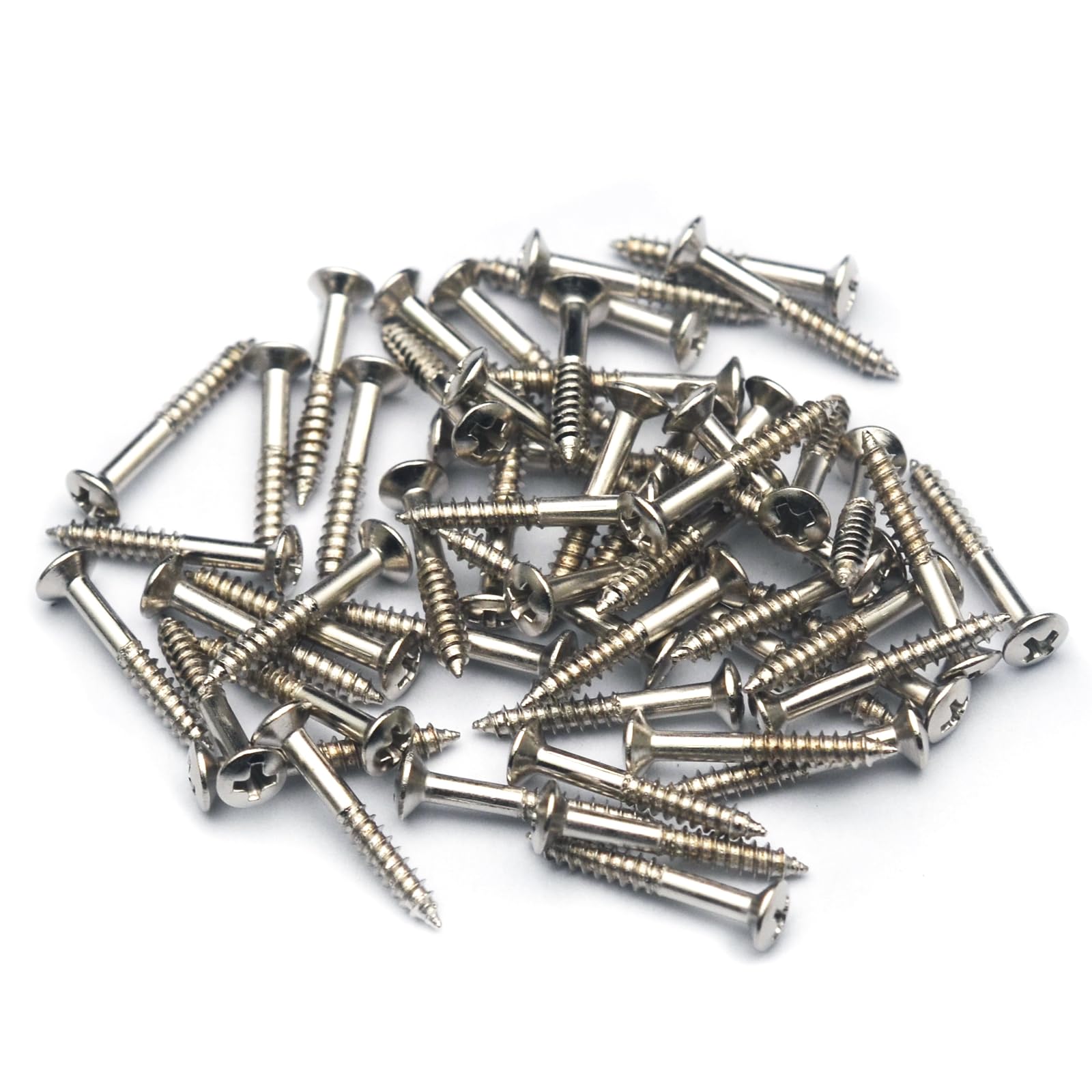 Saphue Electric Guitar Bass Humbucker Pickup Ring Mounting Screws,50Pcs Pickup Frame Surround Screws Compatible Whith Gibson Les