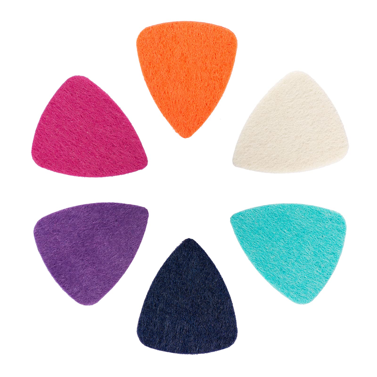 Ukulele Picks, 12Pack Felt Uke Picks for Acoustic Electric & Bass Guitars (3mm, Felt Picks 12Pack)