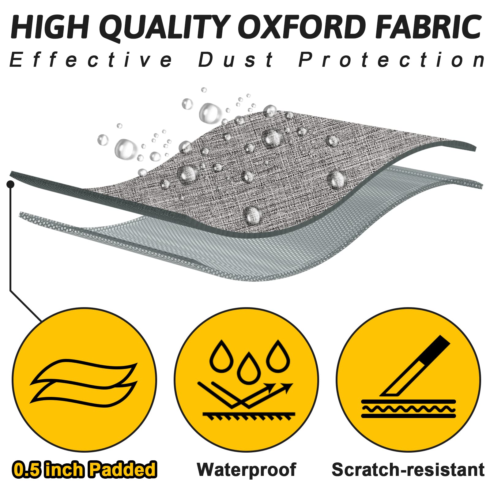 LETSROCK Electric Guitar Gig Bag, 39 Inch Electric Guitar Case with 0.5 Inch Thick Padding with Carry Handle, Pocket & Neck Stra