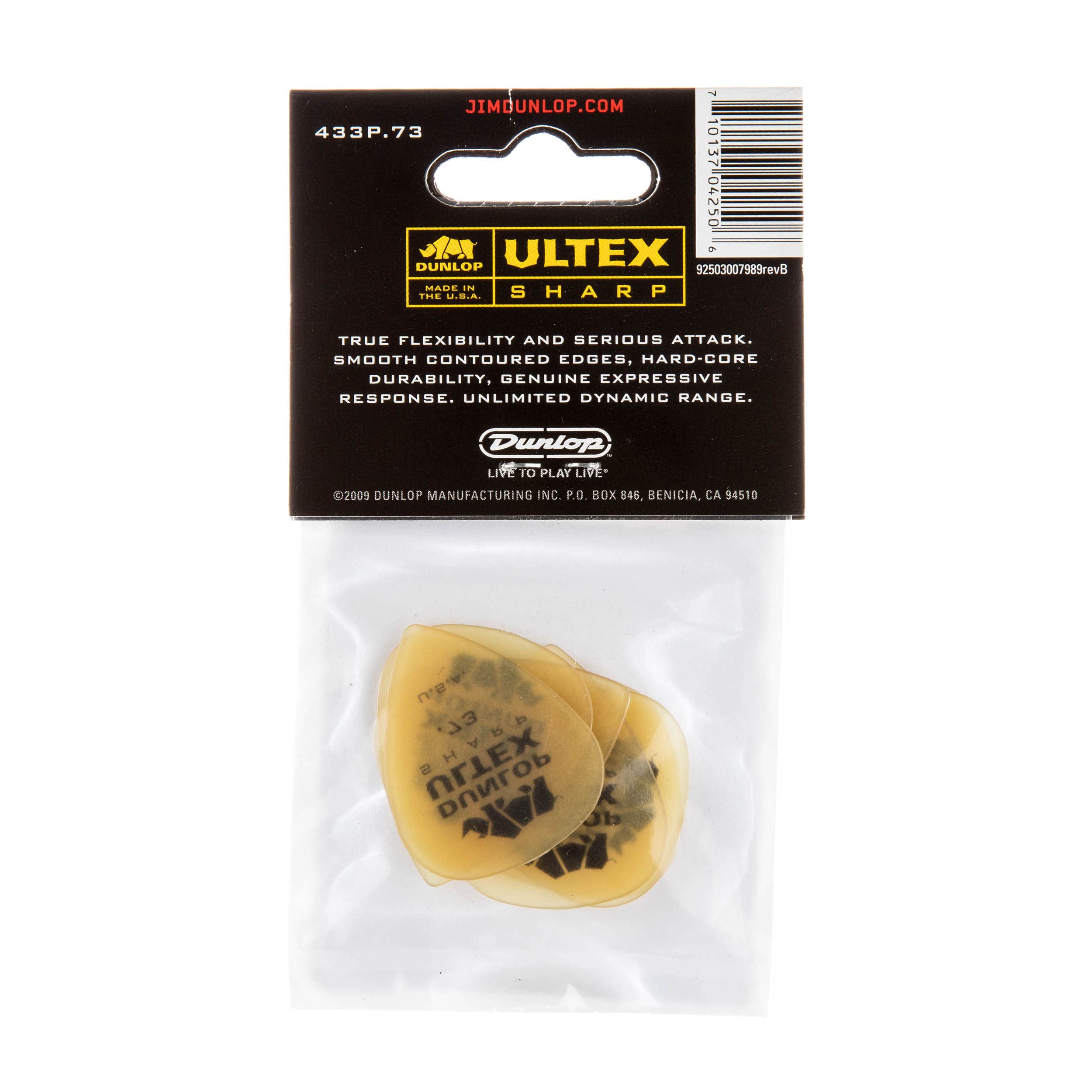 Dunlop 433P.73 Ultex Sharp, .73mm, 6/Player's Pack