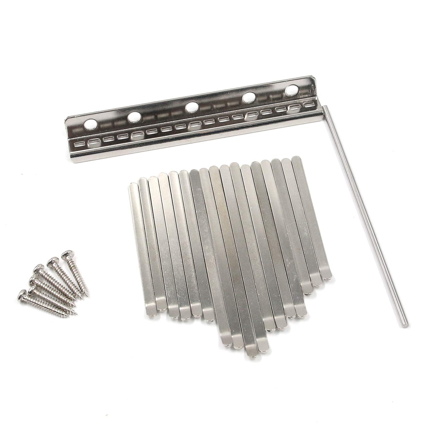 FarBoat 17 Keys Kalimba DIY Metal Replacement Parts Thumb Piano with Screws