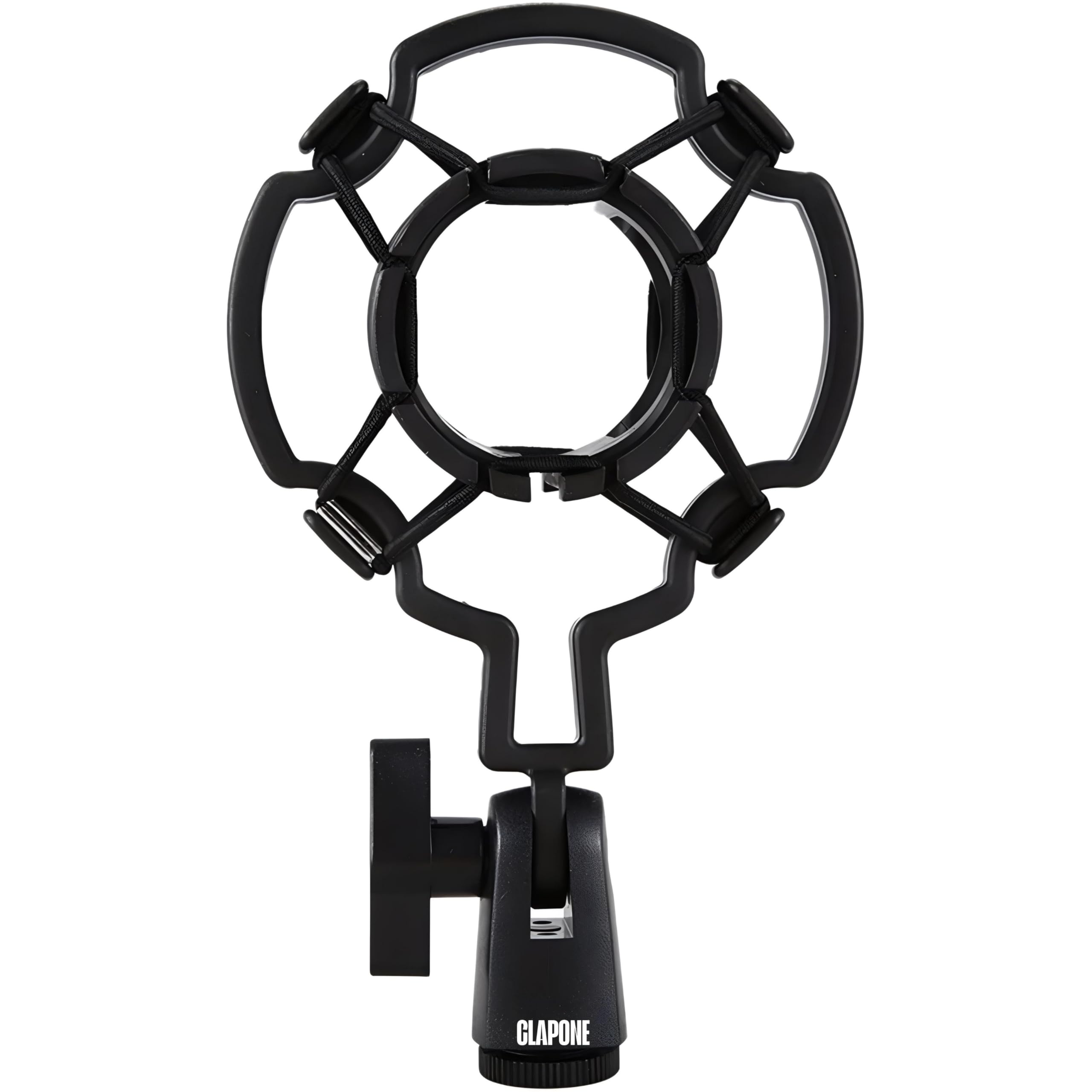 Clapone Microphone Shock Mount Mic Holder - Adjustable Cradle Clip For 42-46Mm Condenser Mics (1.65-1.81 Inch Diameter) - Studio