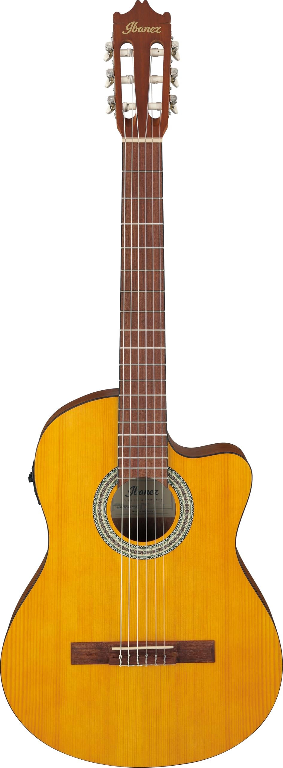 Ibanez GA3ECE Nylon-string Acoustic-electric Guitar - Open Pore Amber