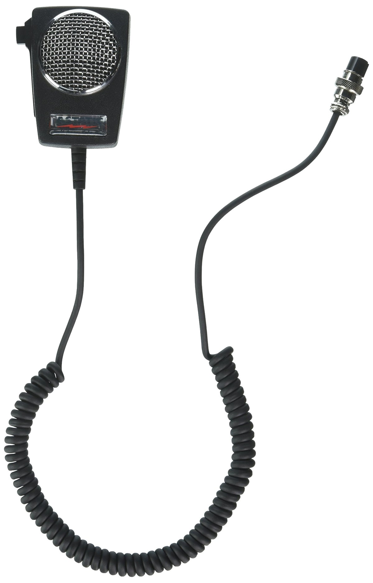 Astatic 302-10005 D104M6B Amplified Ceramic Power 4-Pin Cb Microphone, Black