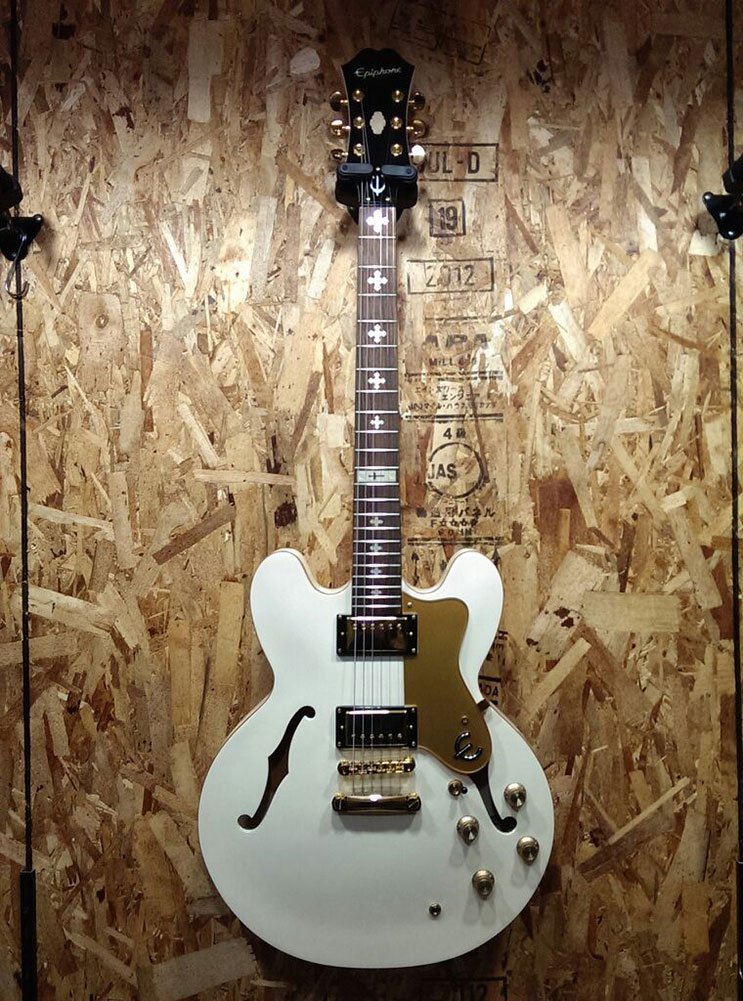 Jockomo Cross White Pearl Guitar Inlay Sticker