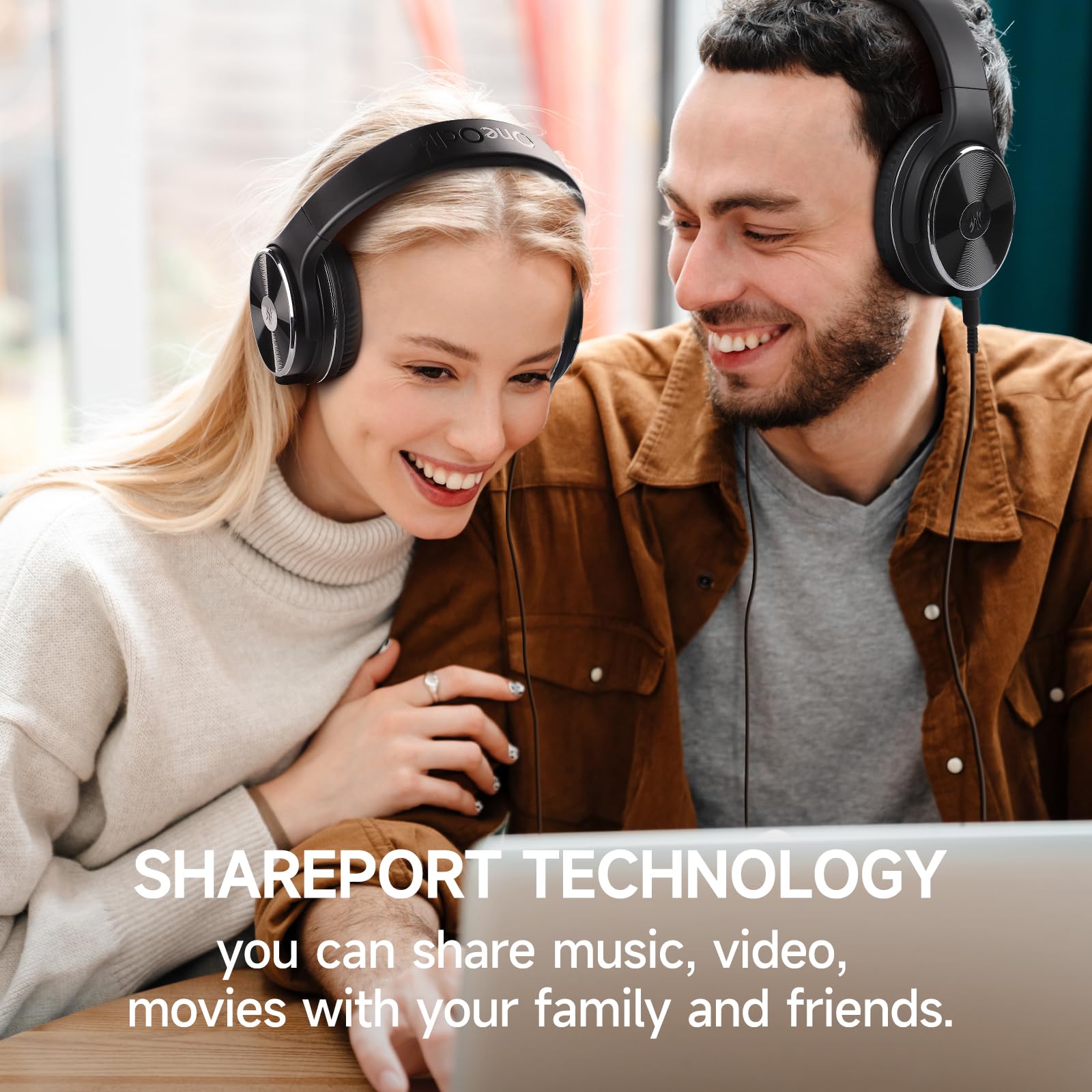 OneOdio Wired Headphones - Over Ear Headphones with Noise Isolation Dual Jack Professional Studio Monitor & Mixing Recording Hea