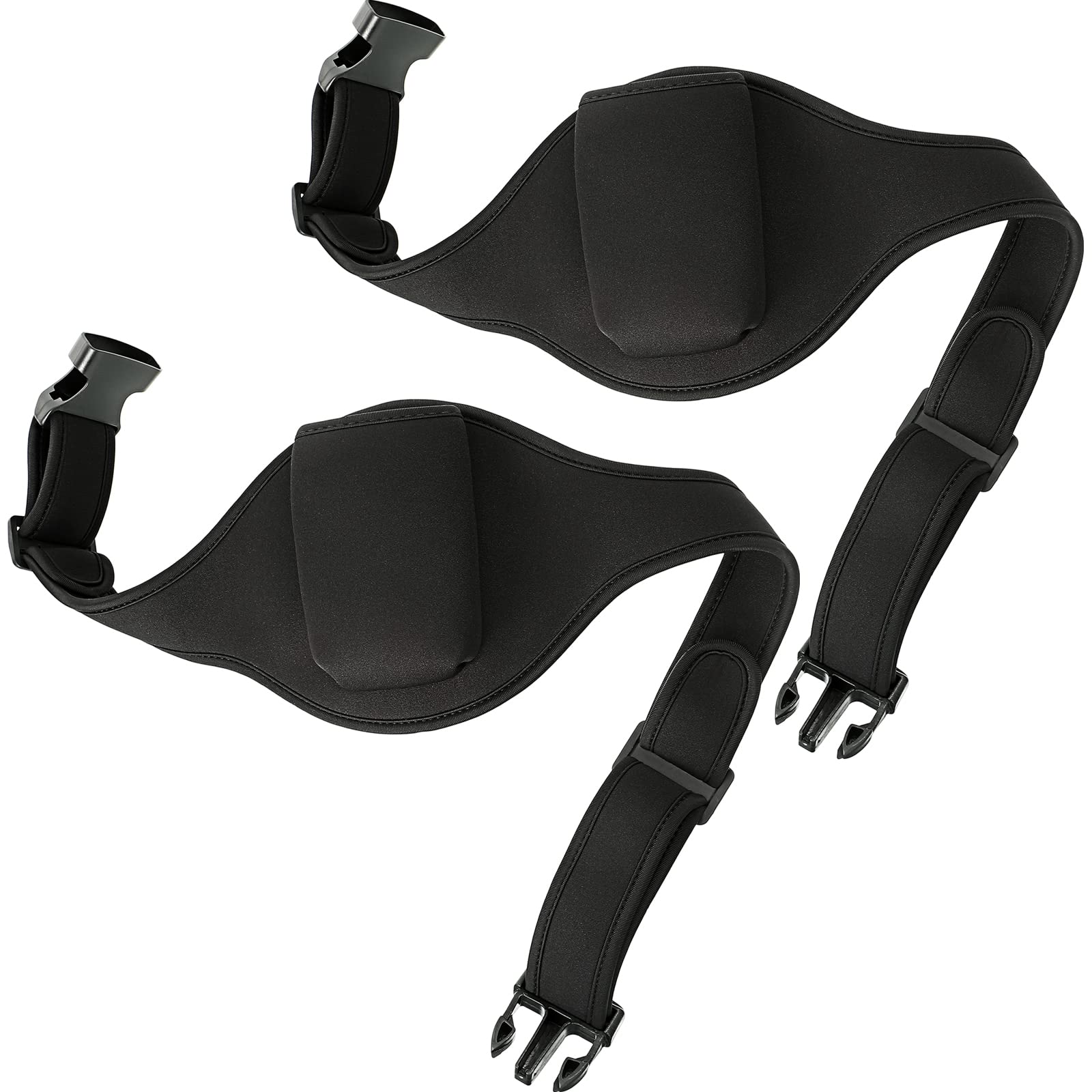 2 Pieces Mic Belt Pack Fitness Instructor Microphone Belt Pouch Carrier Holder Adjustable Waist Bag Neoprene Sweat Absorbent Bel