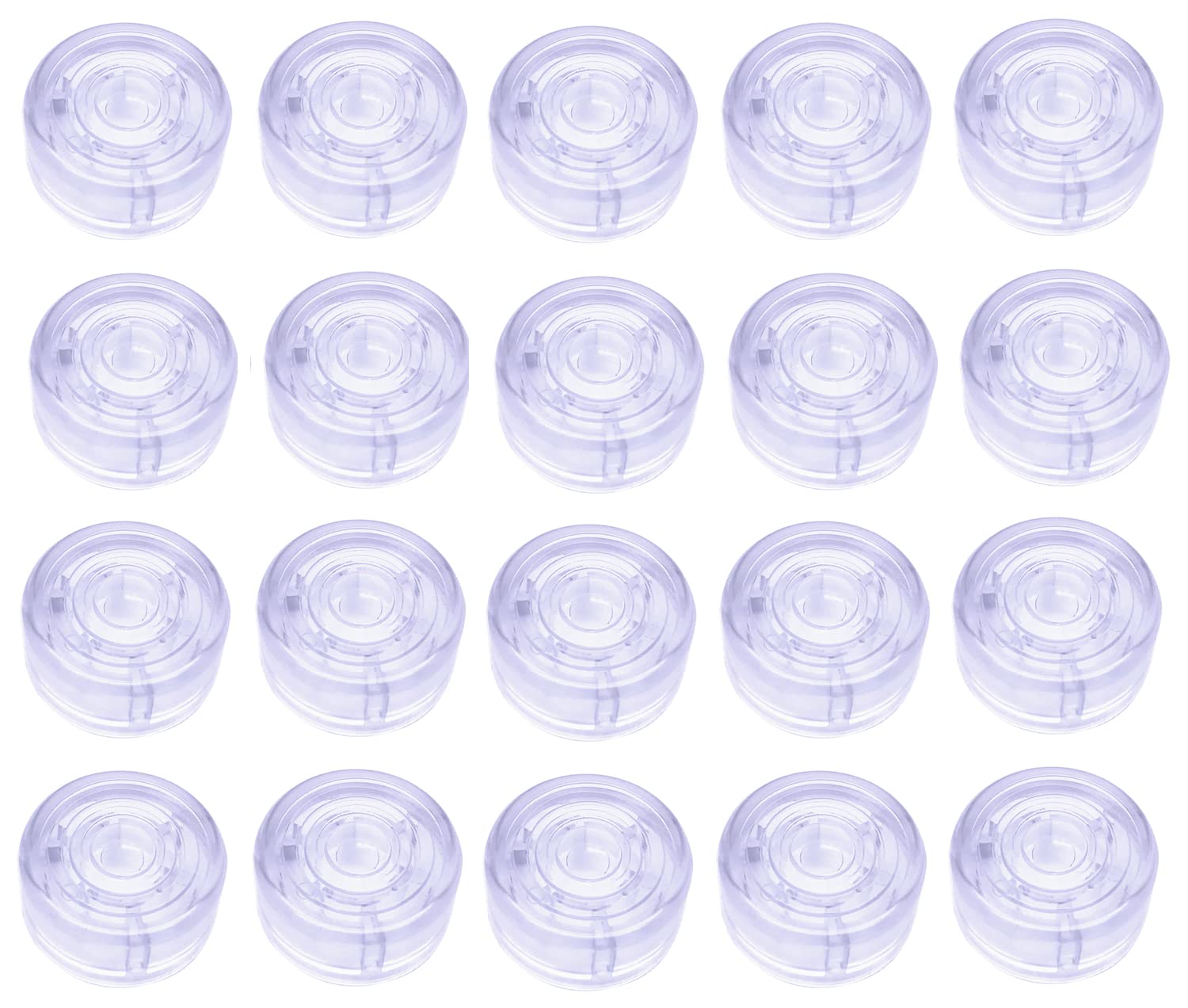 Jiayouy Guitar Effect Pedal Footswitch Toppers Foot Nail Cap Protection Cap For Guitar Effect Pedal Protection Cap 20Pcs/Set (Tr