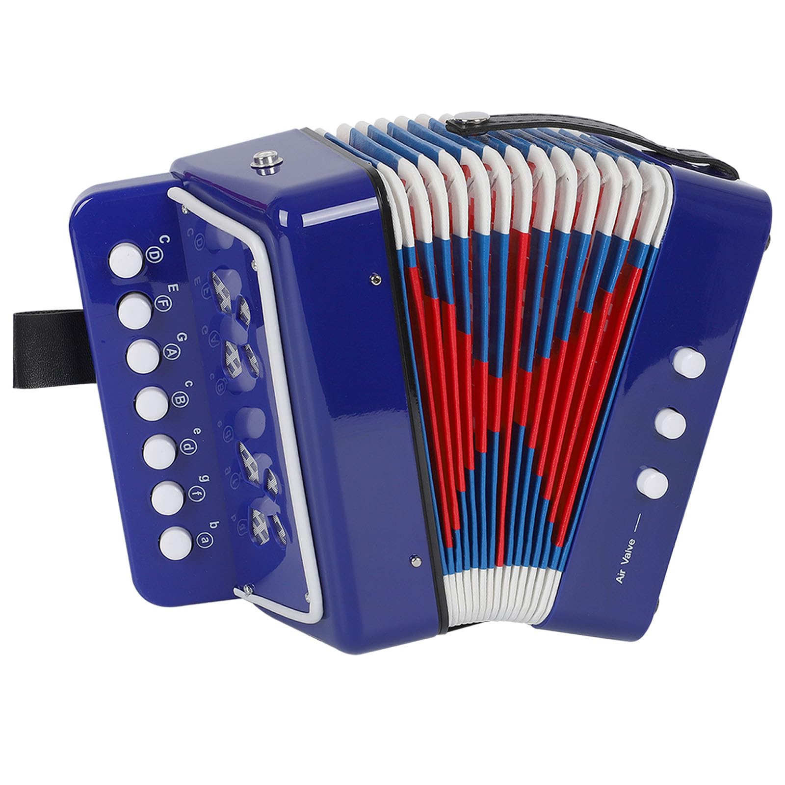 AIMEIS Kids Accordion 10 keys Button Accordian Musical Instrument Mini Accordion for Beginners (Blue)