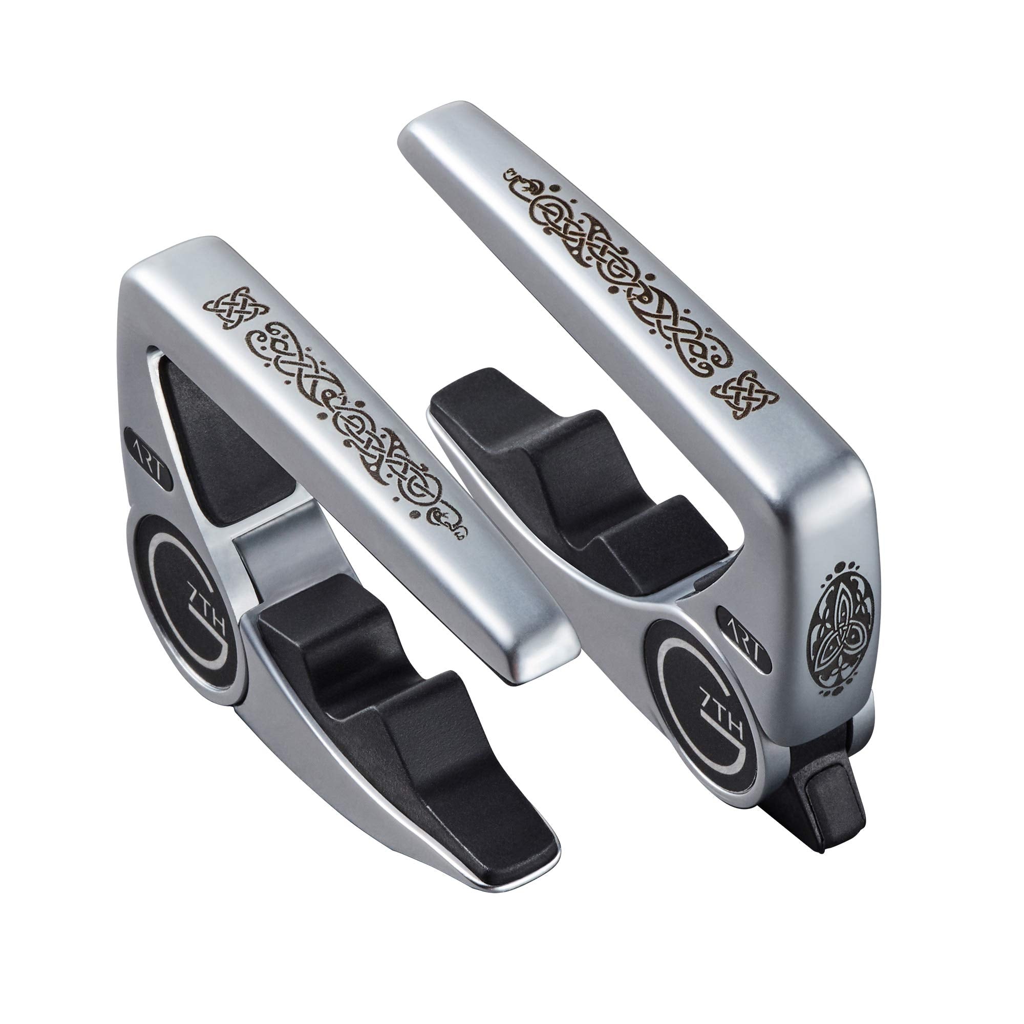 G7th Special Editions 6 String Guitar Capo, Ambidextrous, Silver, 63g/2.2oz. Low profile and non-intrusive (C81113)