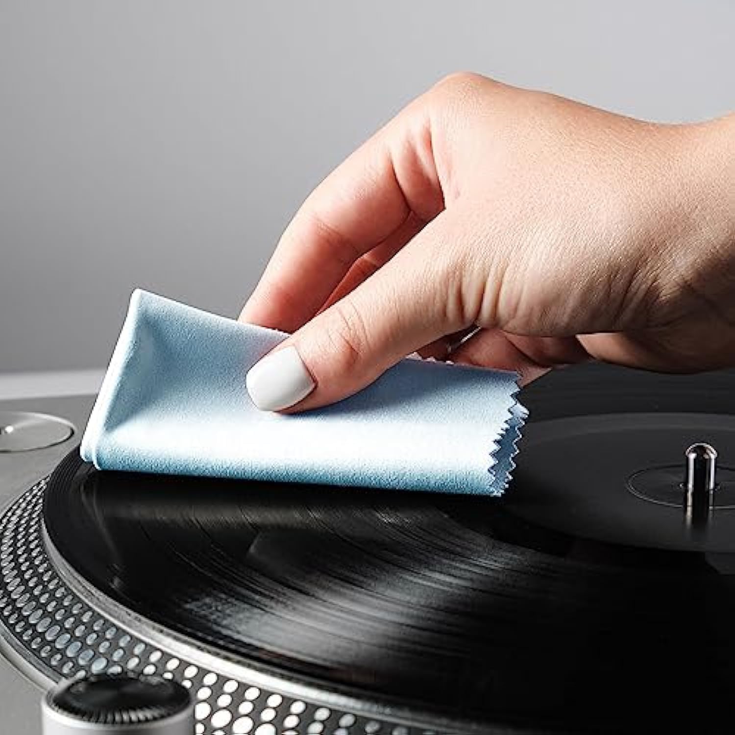 4Pcs 12x12inch Cymbal Instruments Cleaning Cloths Microfiber,Universal Instrument Plush Polishing Cloths for Guitar Cello Viola