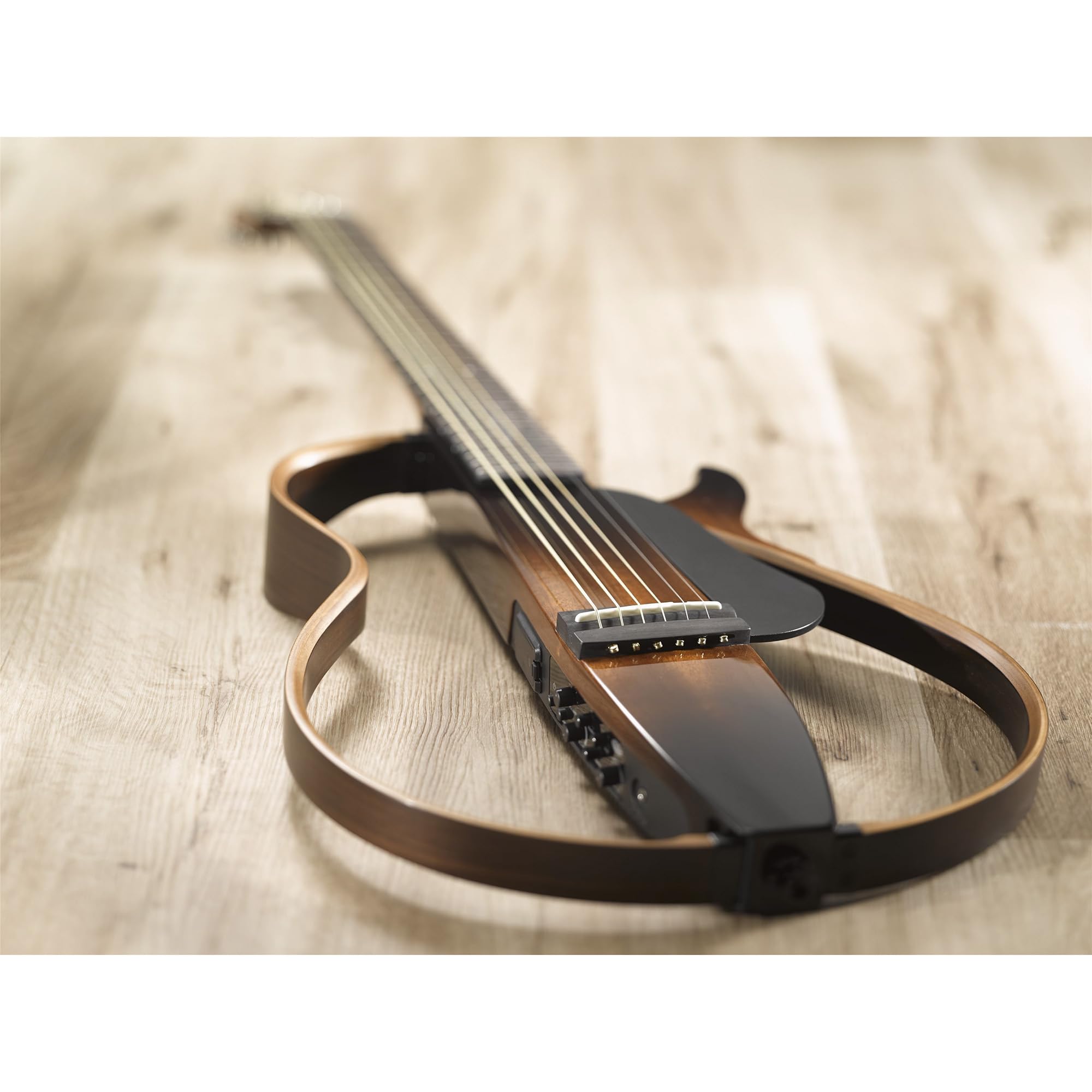 YAMAHA SLG200S NT Steel String Silent Mahogany Wood Guitar With Hard Gig Bag, Natural