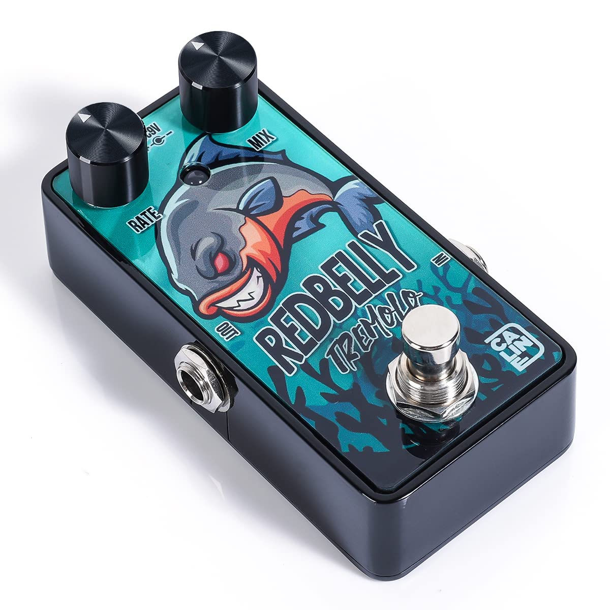 Caline Mini Guitar Tremolo Pedal G007 G Series Mini Tremolo Guitar Effect Pedal with Digital Circiut for Bass Electric Guitar