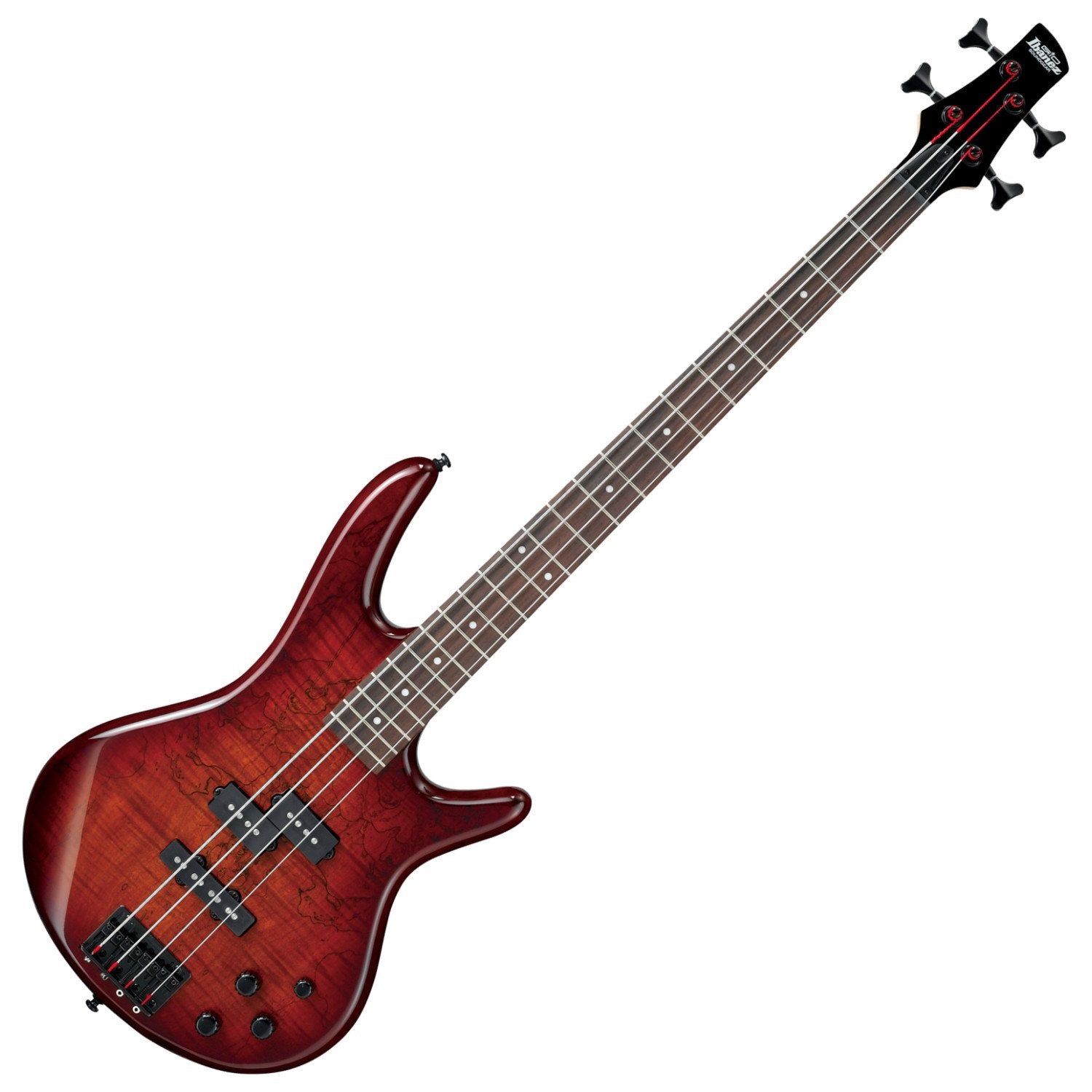 Ibanez GSR200SMCNB GIO - Spalted Maple Top Charcoal Brown Burst