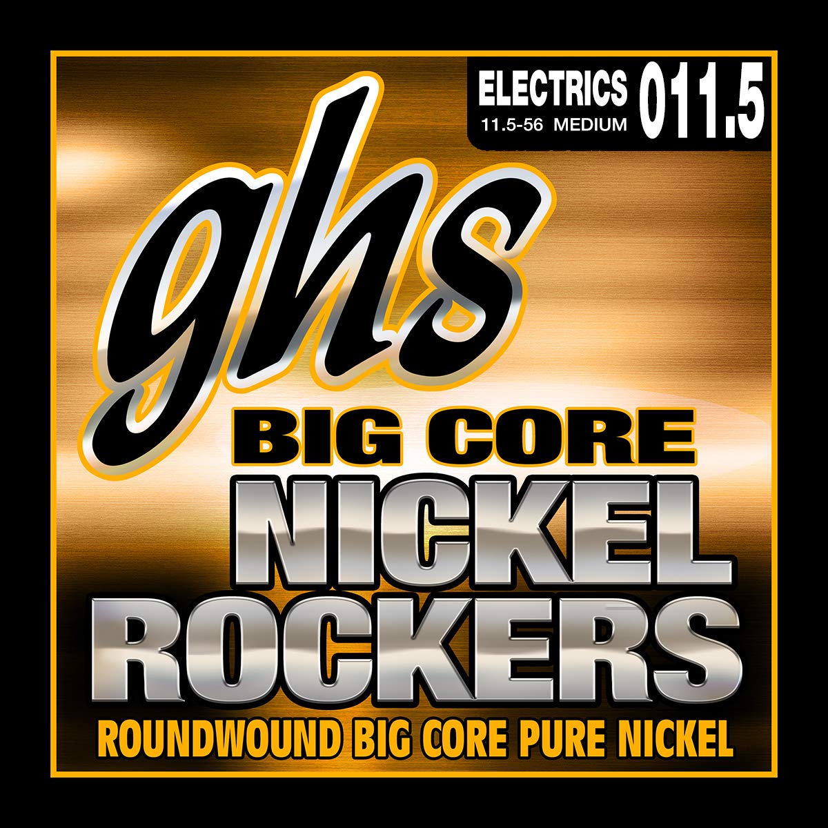 Ghs Big Core Nickel Rockers - Pure Nickel Electric Guitar Strings Medium (.011 1/2-056)