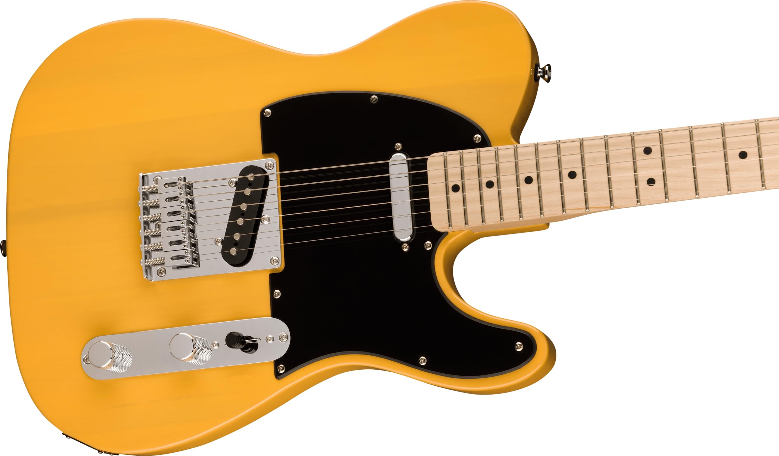 Squier Sonic Telecaster Electric Guitar, with 2-Year Warranty, Butterscotch Blonde, Maple Fingerboard