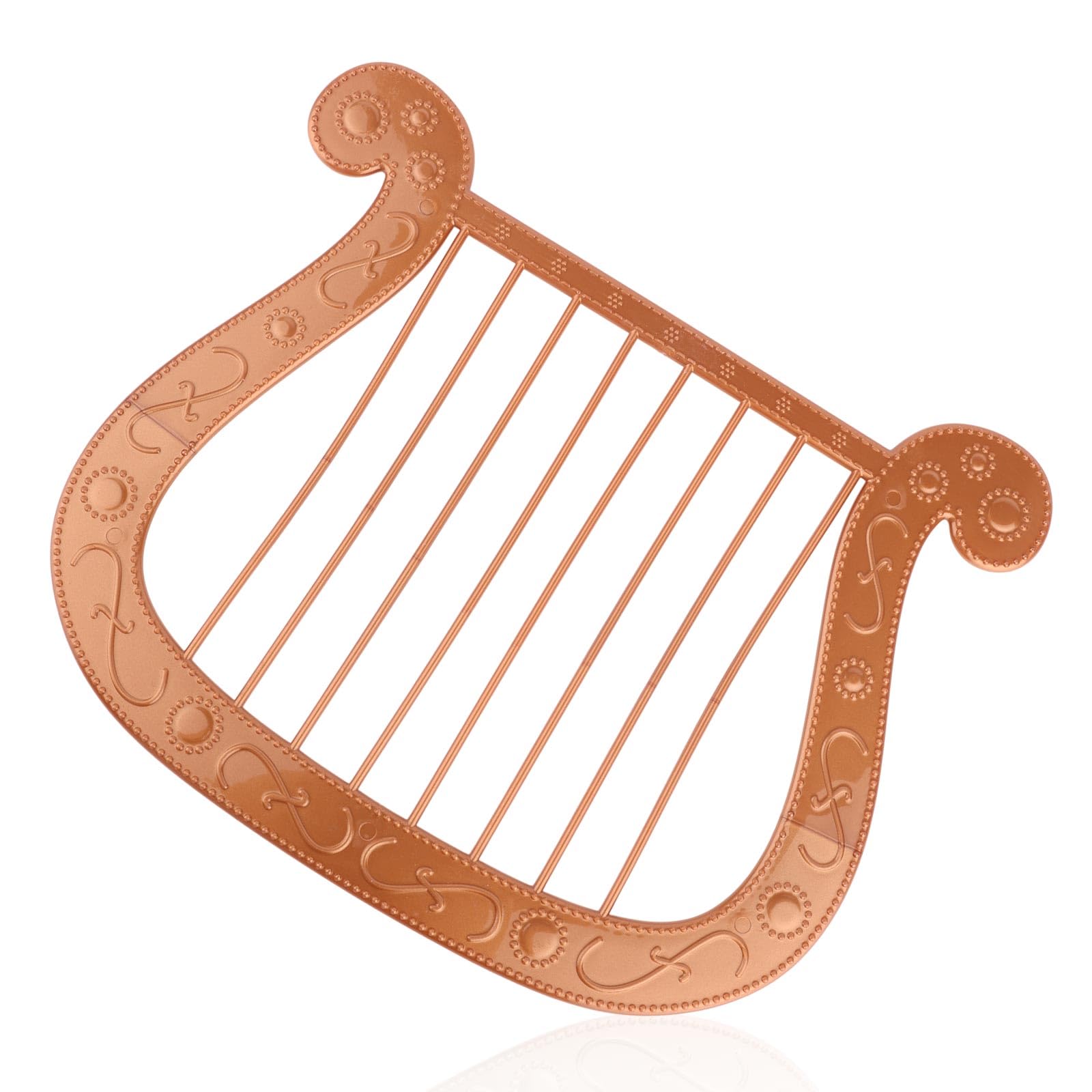 Plastic Angel Harp, 27.5x23cm/10.8x9.1in Lyre Harp for Halloween Christmas Theme Party Cosplay Performance Angel Costume Accesso