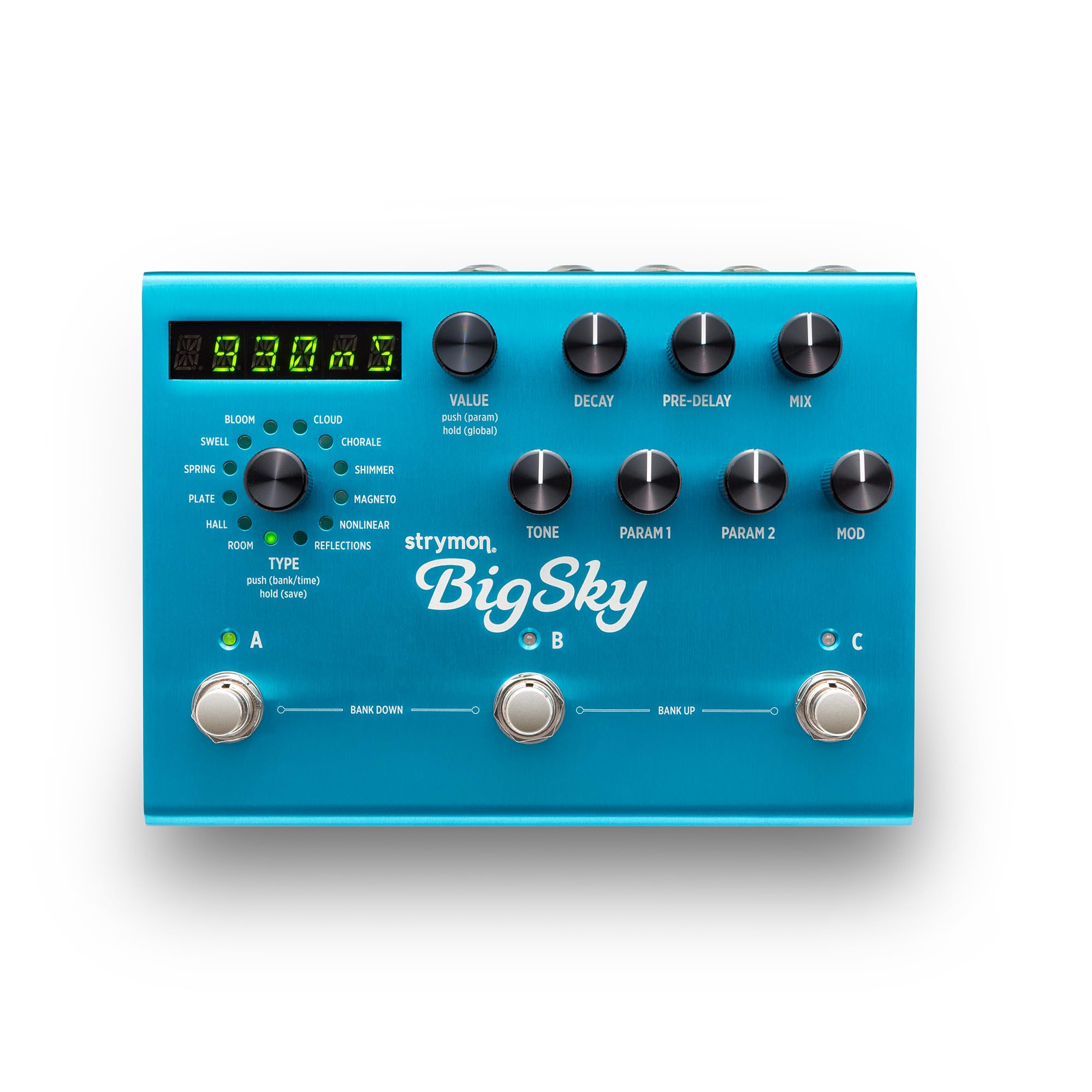 Strymon BigSky Multi Reverb Guitar Effects Pedal with 12 Unique Reverb Machines for Electric and Acoustic Guitar, Synths, Vocals