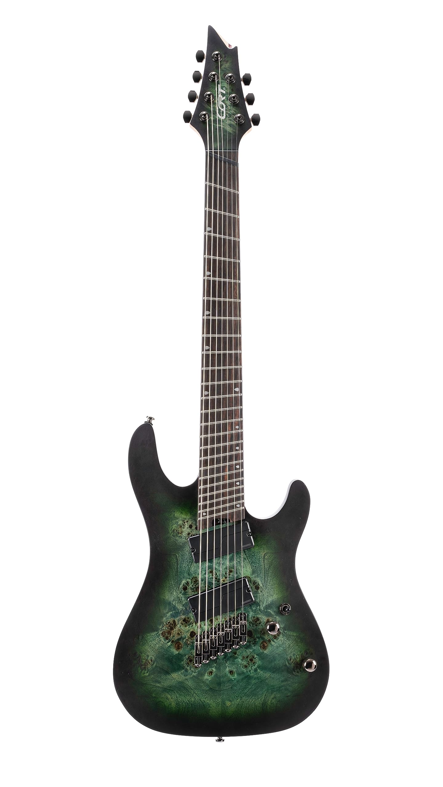 Cort KX Series 507 Multi-Scale 7-String Electric Guitar, Star Dust Green