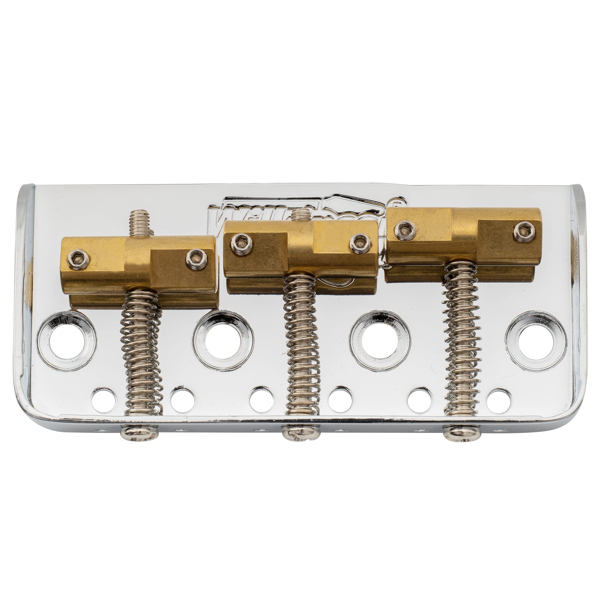 Wilkinson WTBS Short Tele Bridge Assembly with 3 Compensated Brass Saddles for Vintage Humbucker Fender American Vintage/Mexican