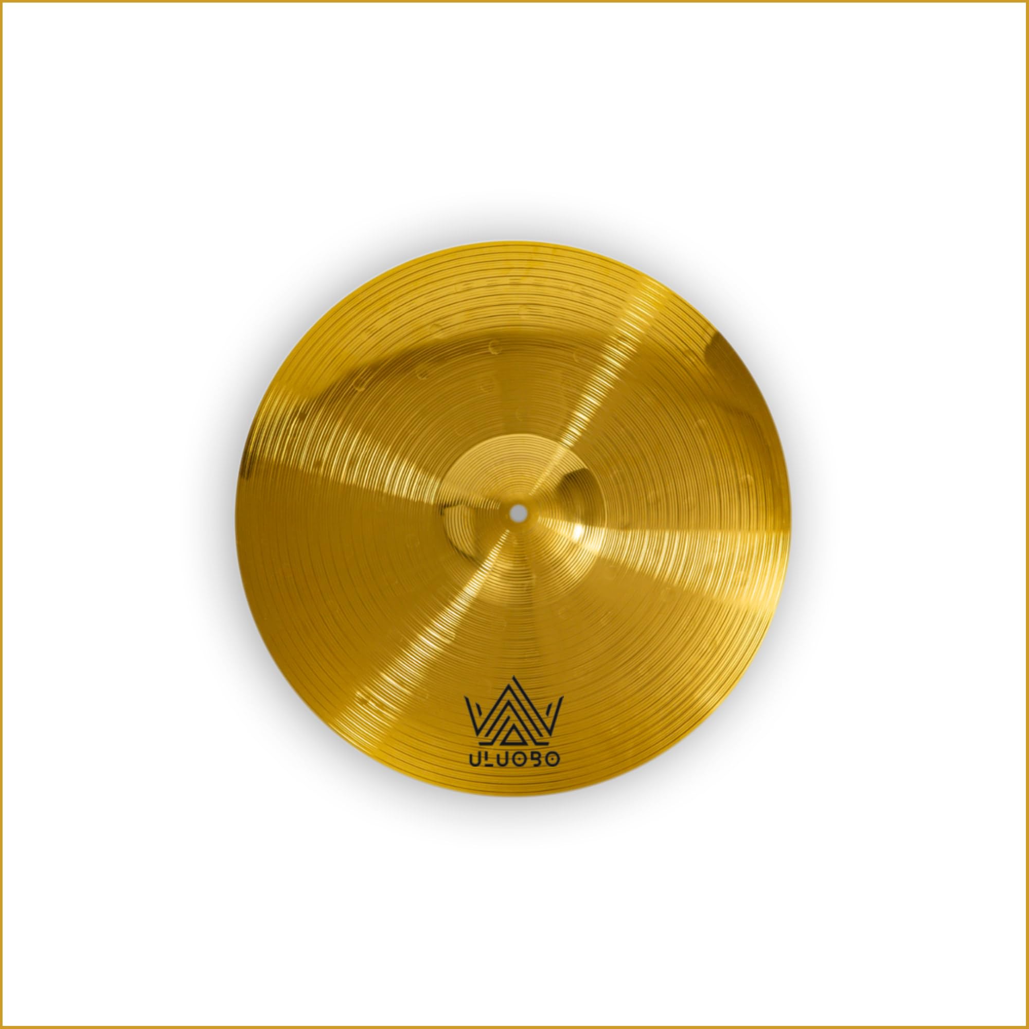 ULUOBO 12 inch Cymbal, Practice Cymbal for Drum set (1piece, Gold)