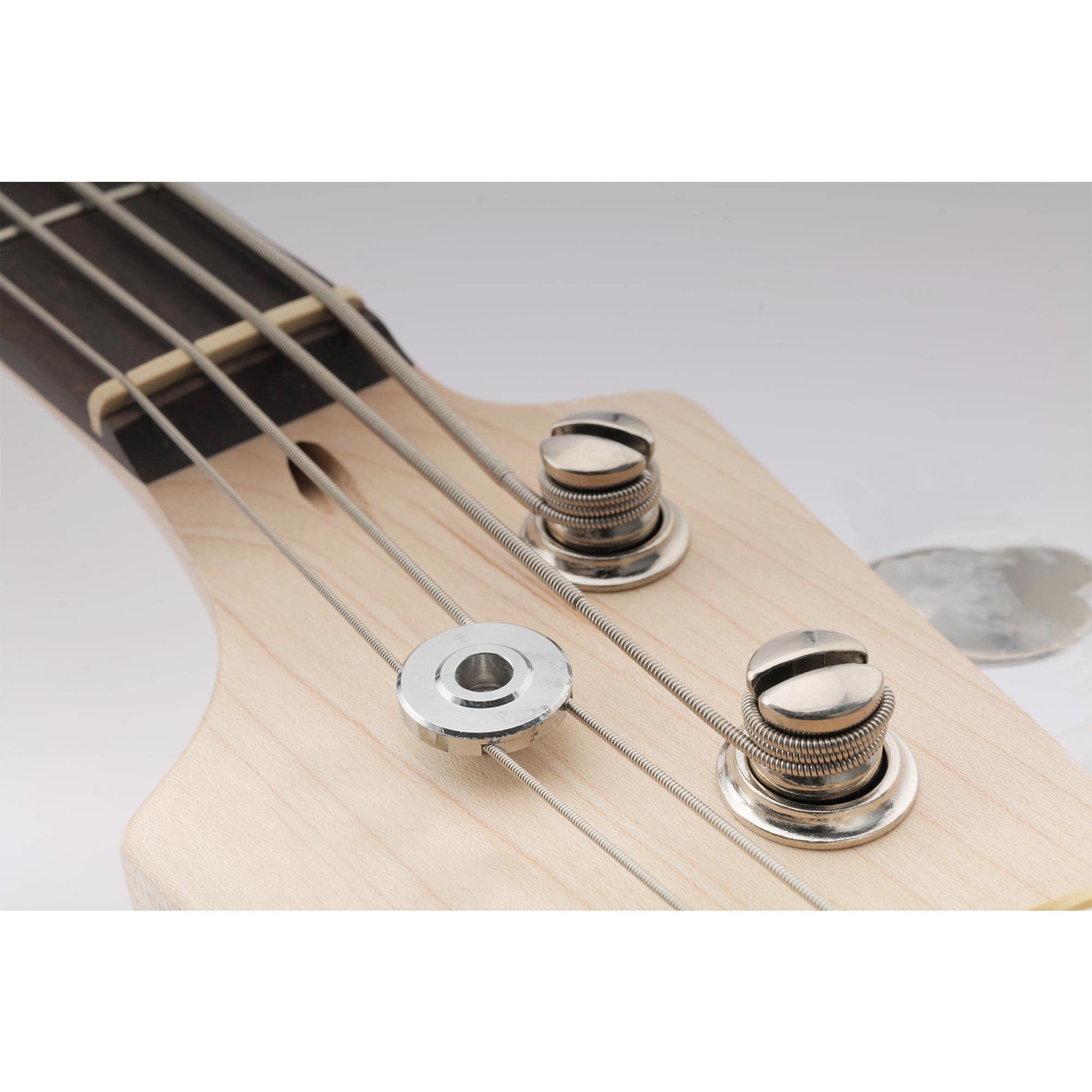 Musiclily Pro Steel 19mm Round Bass String Tree String Guide Retainer for Electric Bass, Nickel