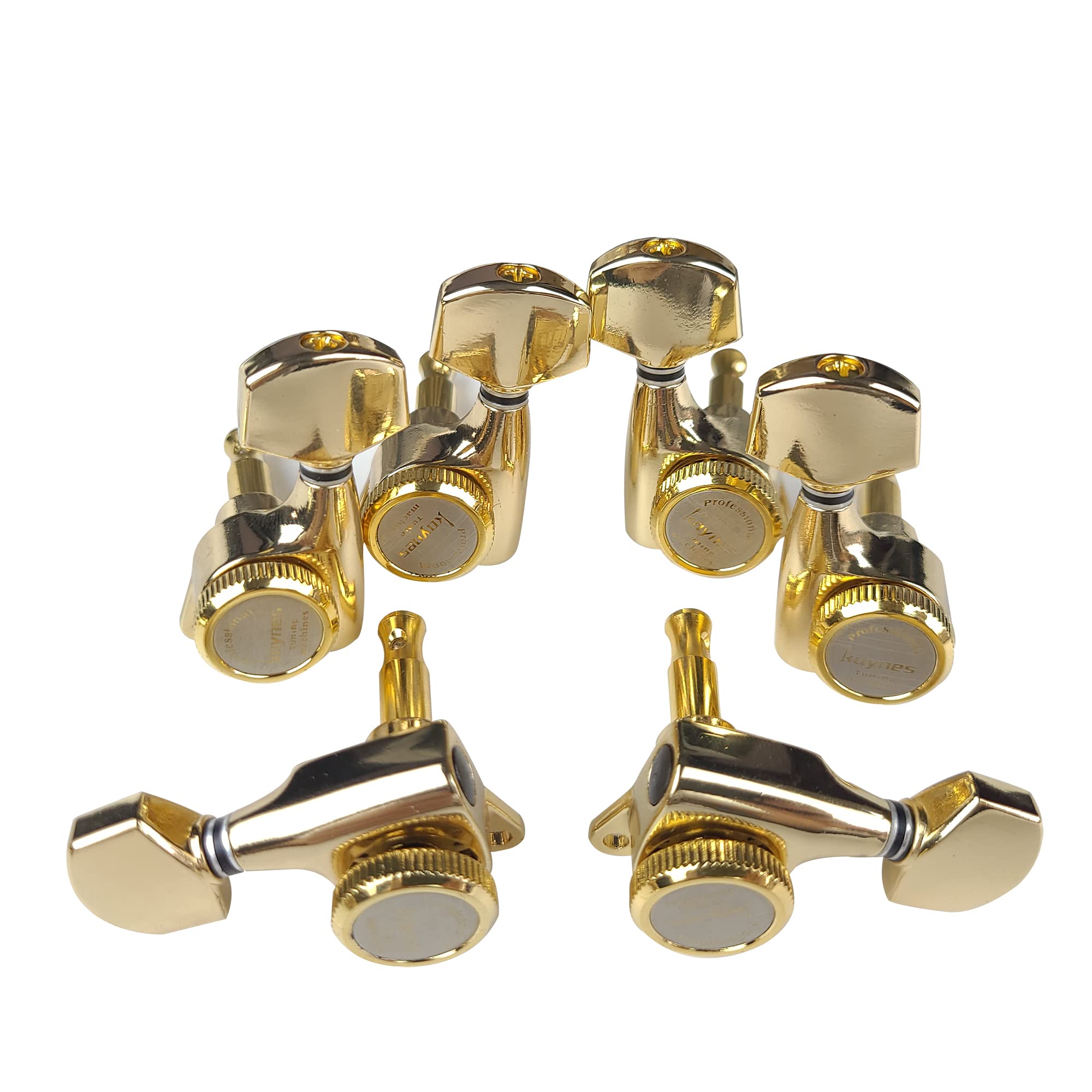 Kaynes Guitar Locking Tuners - 18:1 Gold Lock String Tuning Keys Pegs Machine Heads Tuners For Strat Tele Lespaul Lp Sg Most Ele