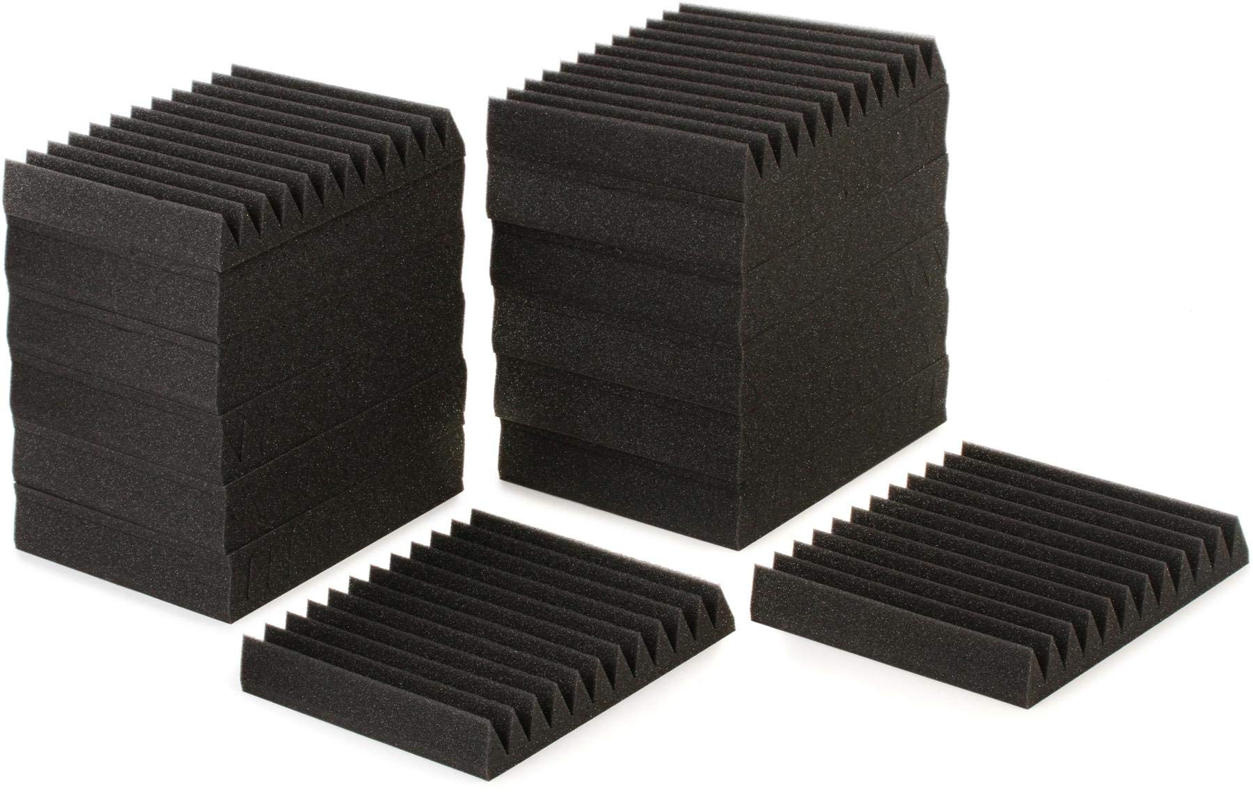 Auralex 2 Inches Studiofoam Wedgies 1 X1 Footacoustic Panel 24-Pack - Charcoal