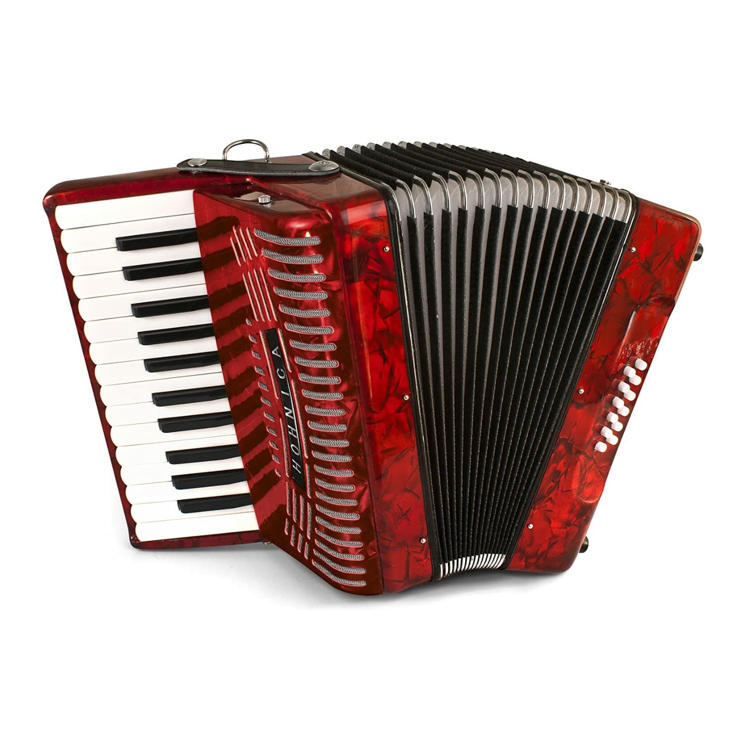 Hohner Accordions 1303-RED 12 Bass Entry Level Piano Accordion (Red)