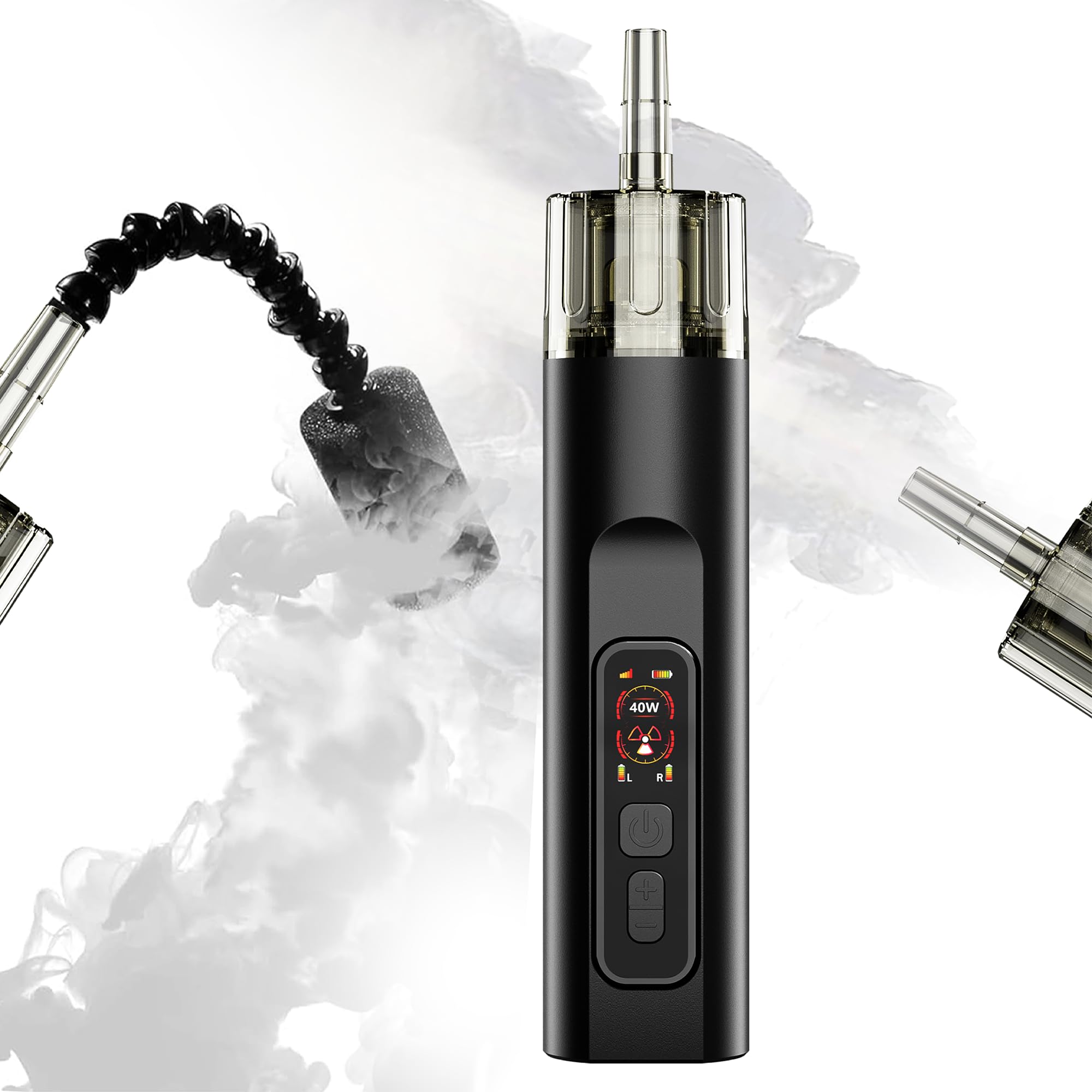 JOJQSMO Portable Fog Machine-18W Charging/ 2.4GHz Remote&40W Instant Smoke for Photography/Weddings/Halloween Parties/Outdoor