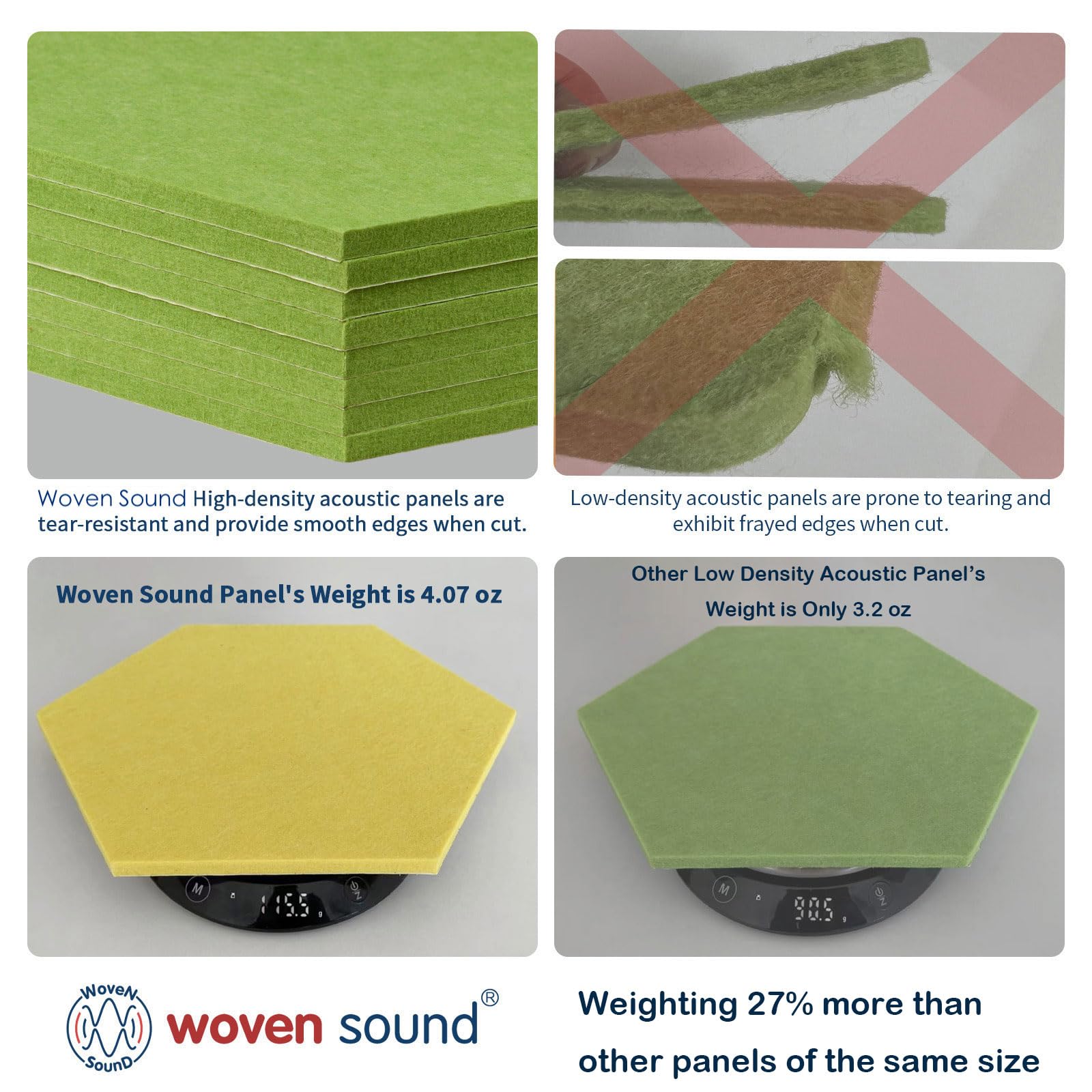 Woven Sound Art Acoustic Panels, Sound Absorbing, Wall Decoration, Suitable for Artistic Noise Reduction, Bedroom Studios & Home