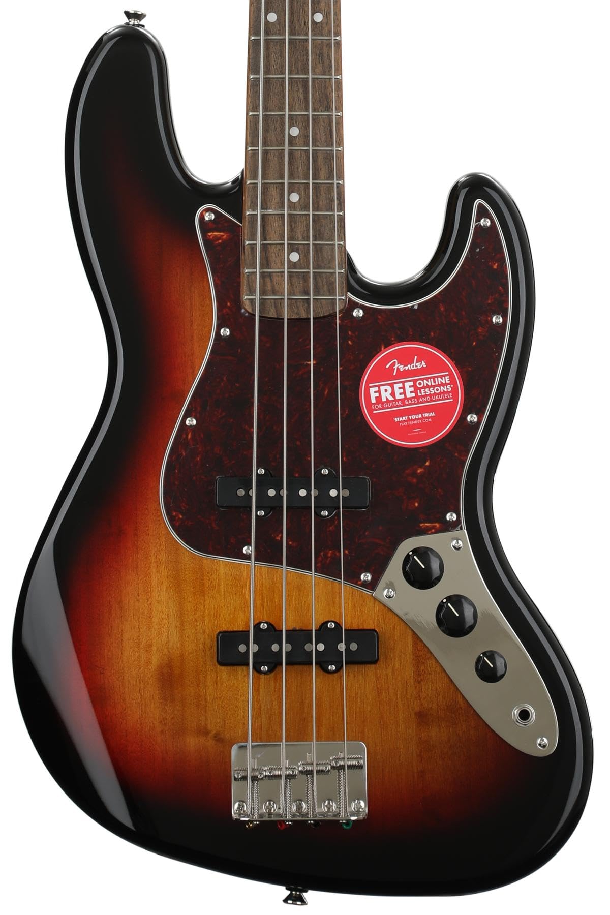 Squier Classic Vibe 60s Jazz Bass, 3-Color Sunburst, Laurel Fingerboard
