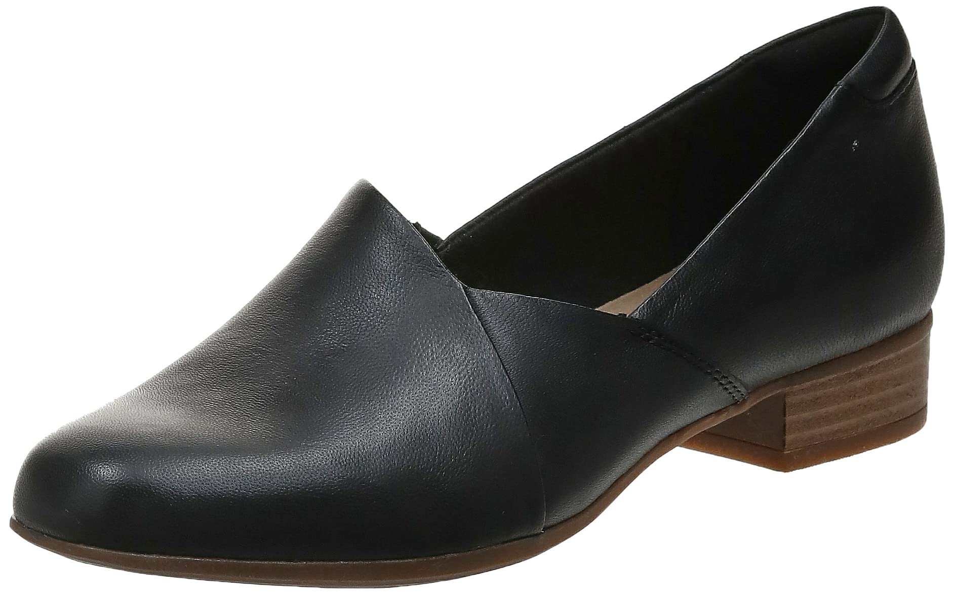Clarks Womens Juliet Palm Loafer, Black Leather, 75 Us
