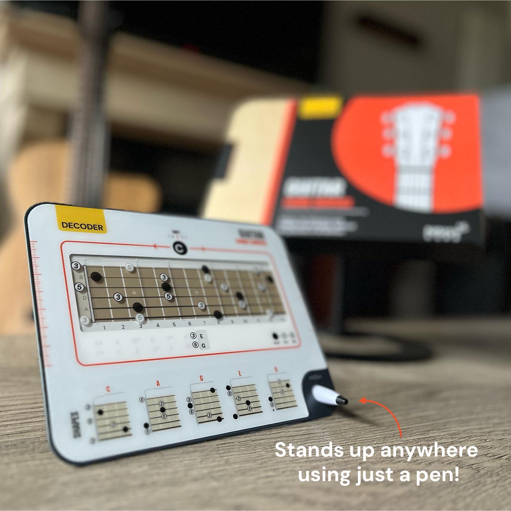 Guitar Chord Book & Chord Tool - Understand CAGED System for Guitar - Build Chords from Chord Structure and Recognising Chord Pa