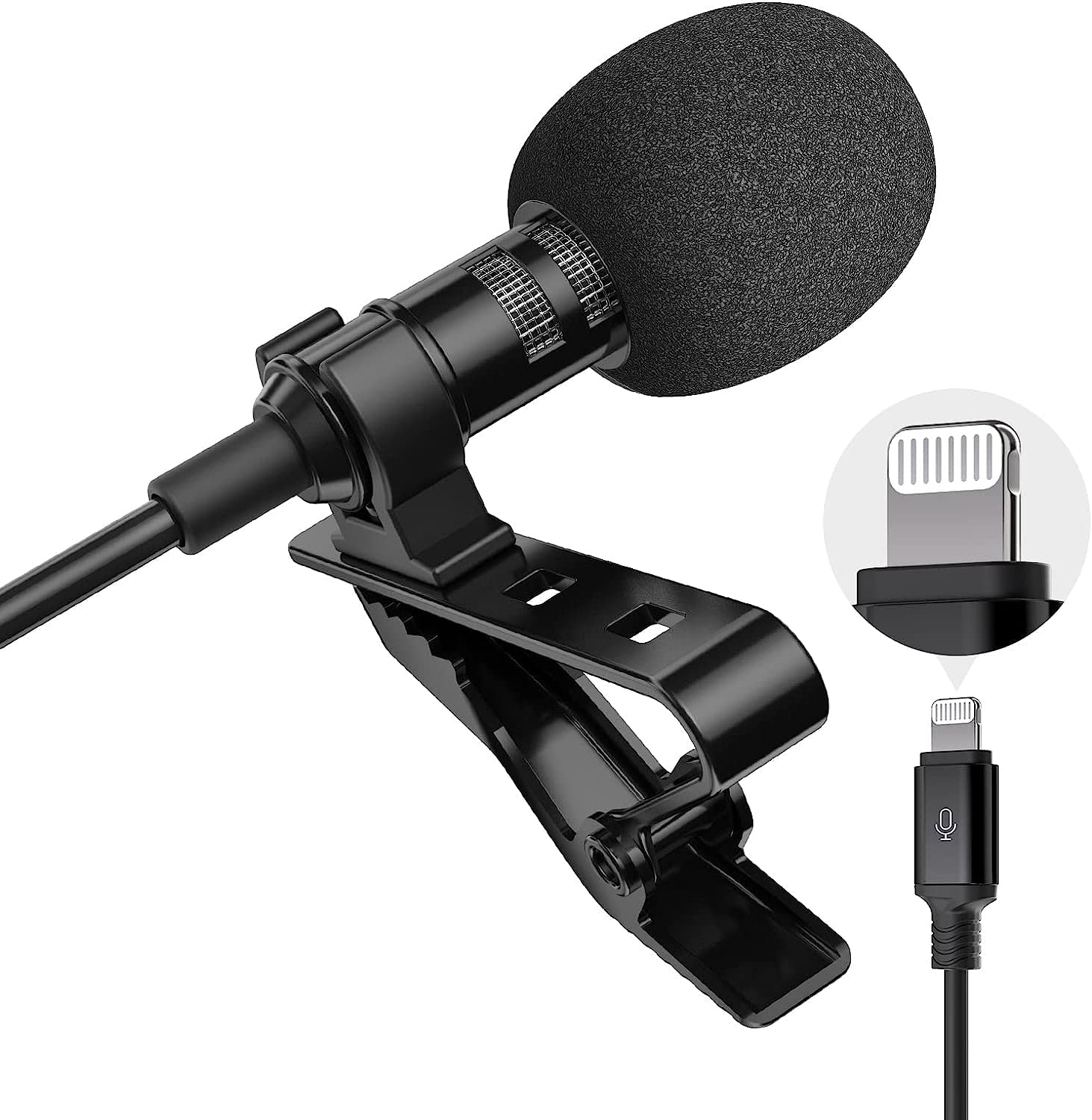 Kanget Voice Microphone Professional For Iphone Lavalier Omnidirectional Microphone For Ipad, Ipod, Condenser Mic For Iphone Aud