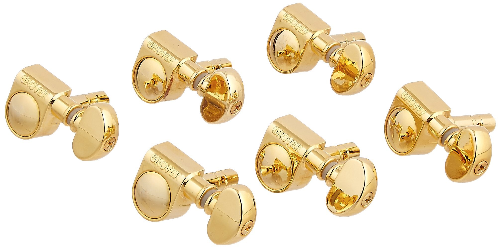 Grover 406G6 Mini Self Locking Rotomatic Tuner, 6-In-Line, Gold